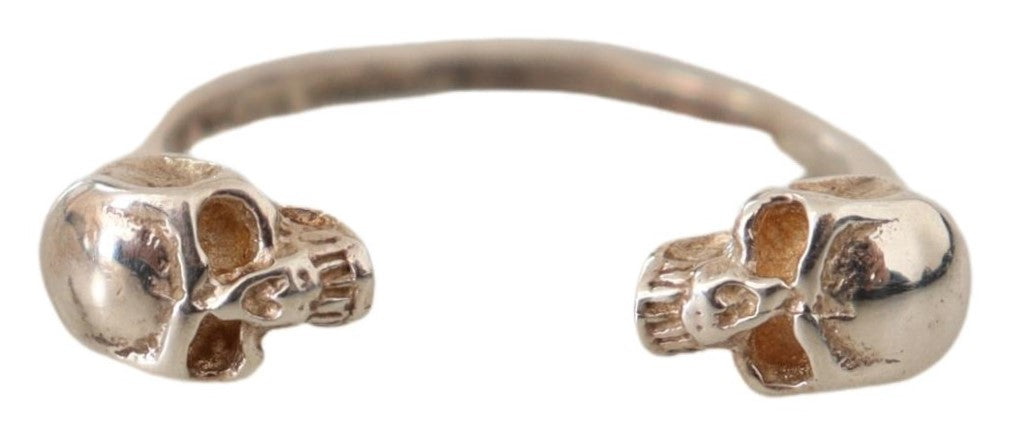 Antiker Silberton Totenkopf Männer Schmuck Ring