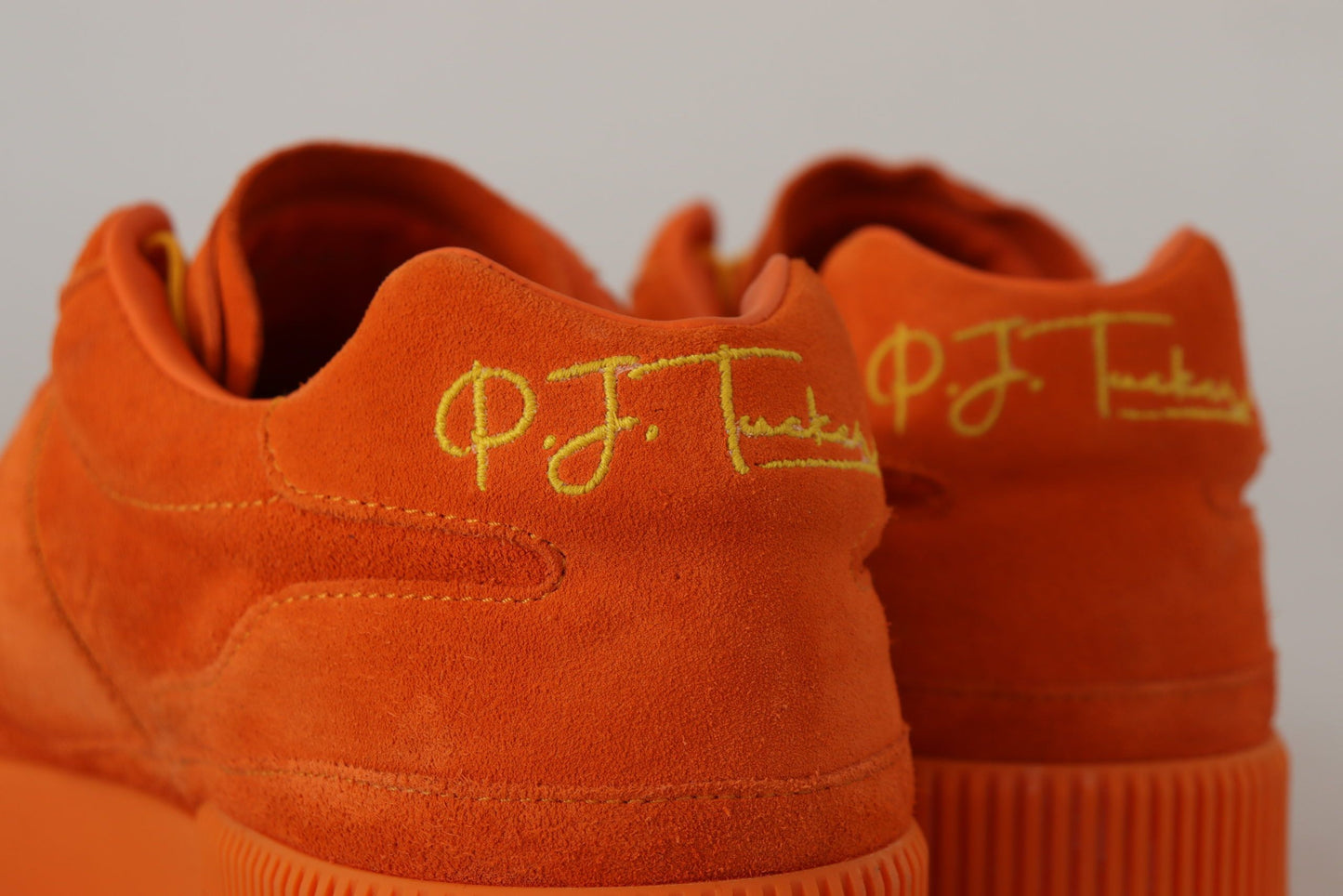 Orange Leder P.J. Tucker Turnschuhe Turnschuhe