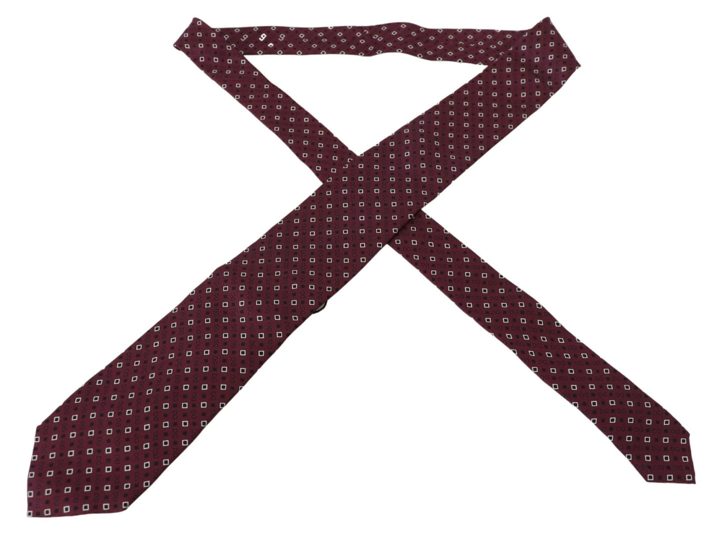 Maroon Classic DG Logo Herren Krawatte Schlank