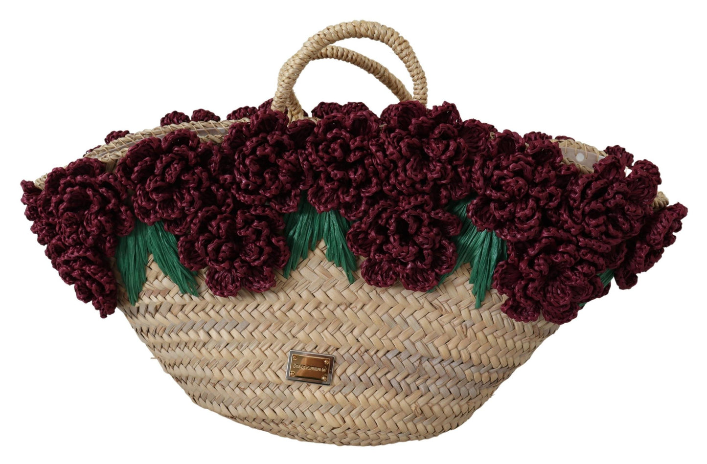 Multicolor Straw Floral Handtasche Tote Frauen Geldbörse
