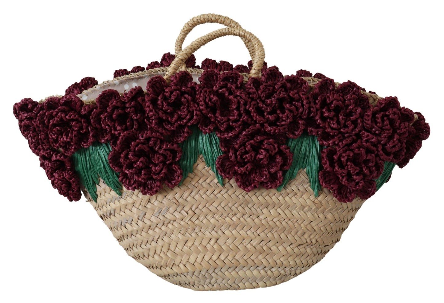 Multicolor Straw Floral Handtasche Tote Frauen Geldbörse