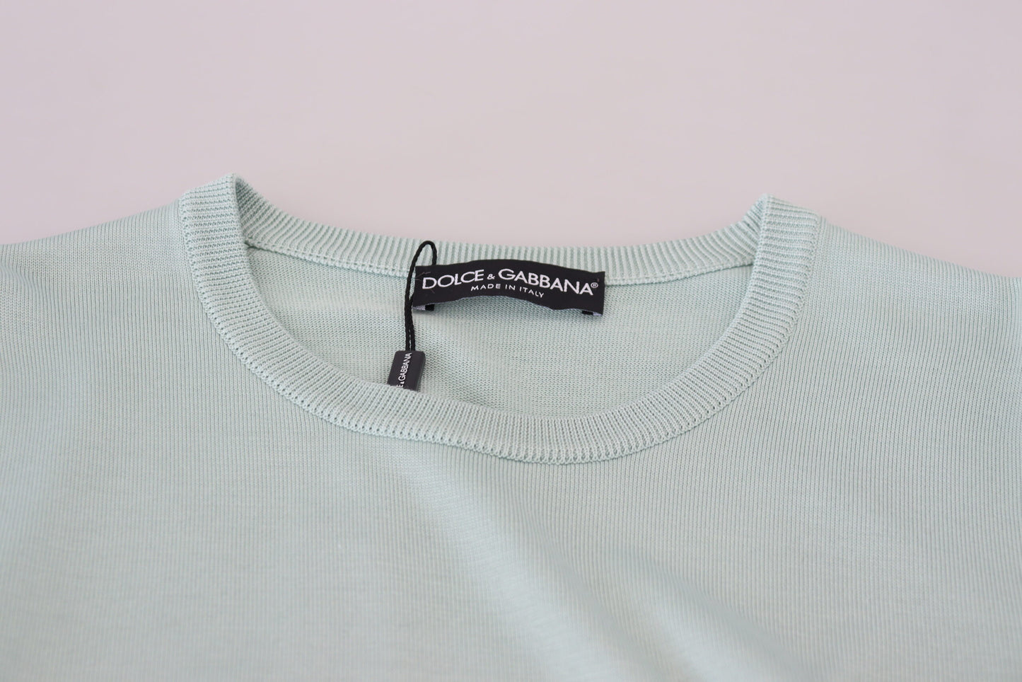 Multicolor Rundhals-Pullover mit Spitze