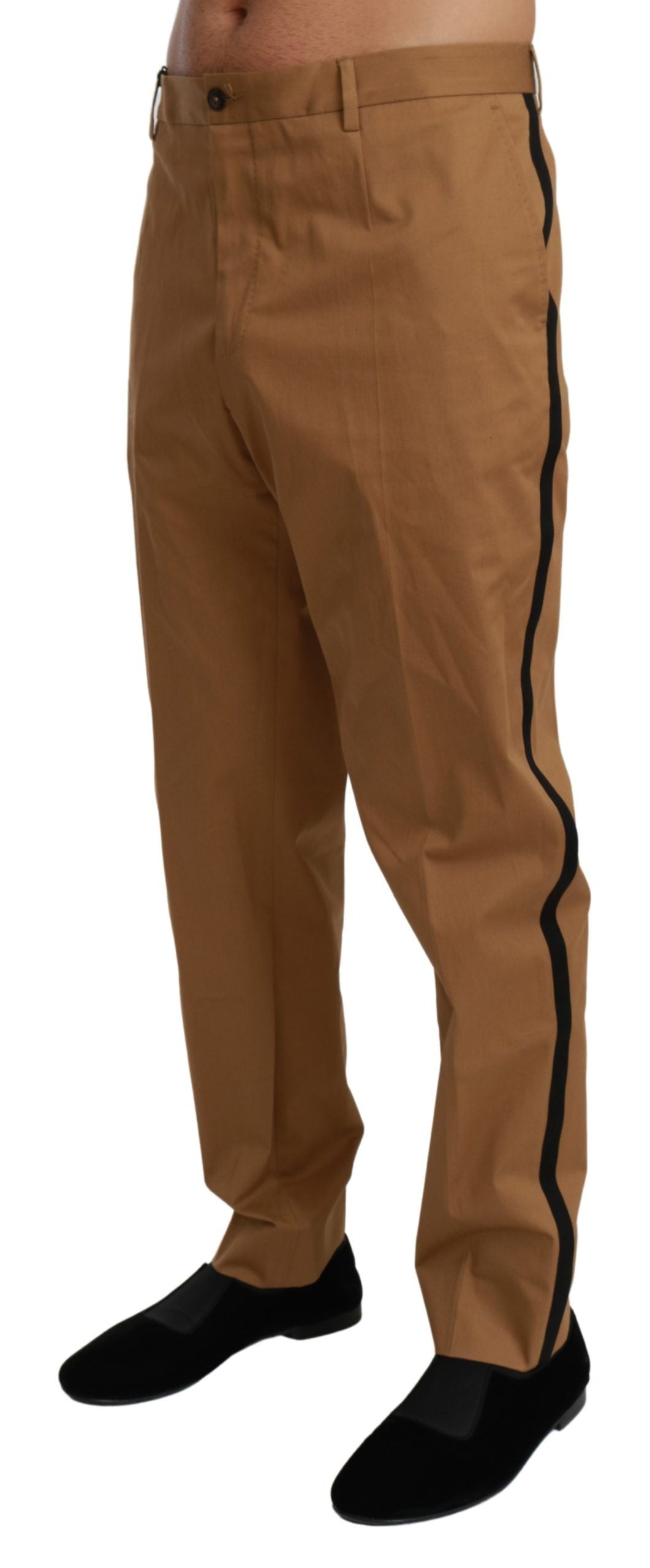 Braune Chinohose Baumwoll-Stretch-Hose