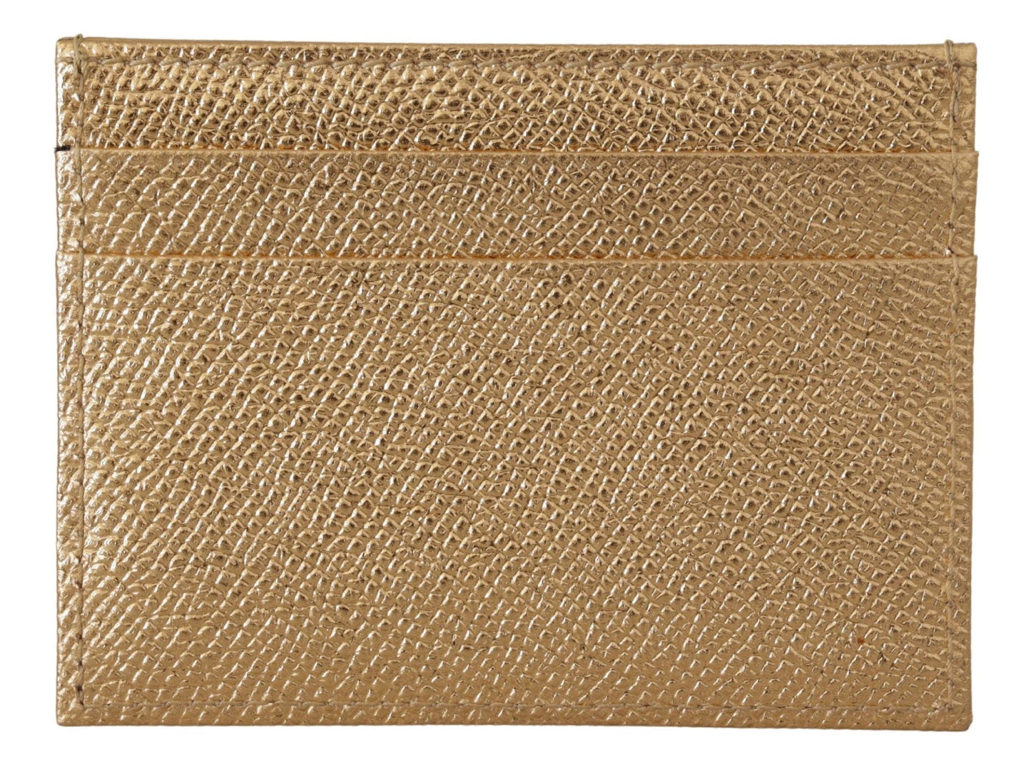 Goldfarbenes Leder #DGLovesLondon Damen Kartenhalter Etui Geldbörse