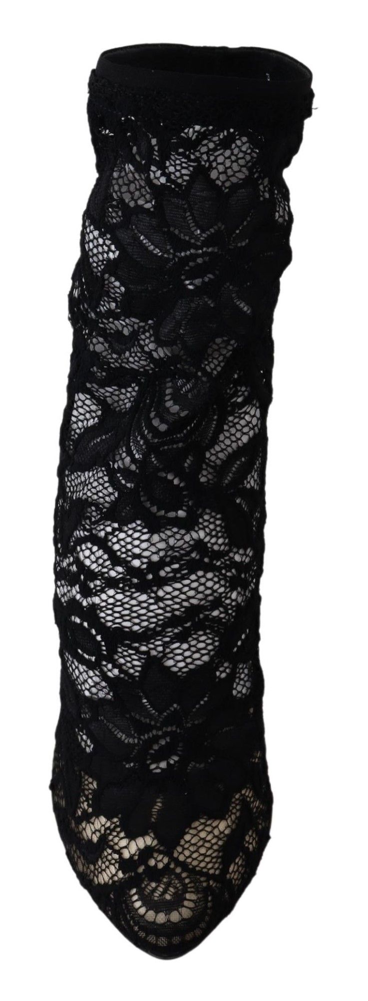 Schwarze Spitze Taormina High Heel Stiefel
