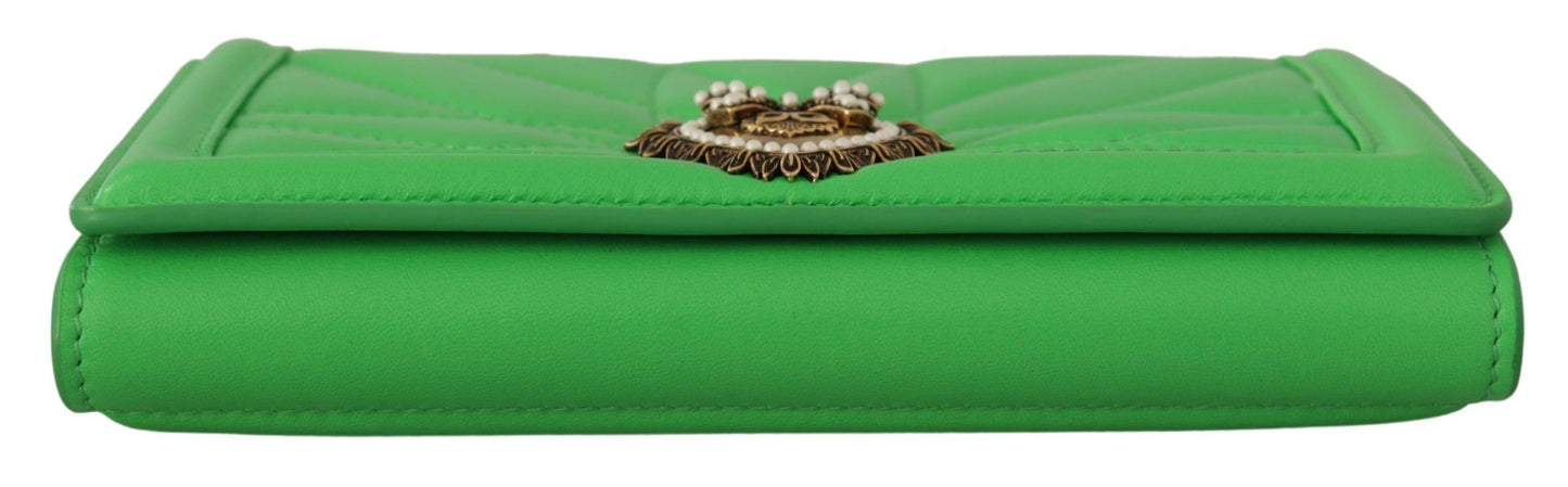 Grüner Leder Devotion Kartenhalter IPHONE 11 PRO Geldbörse