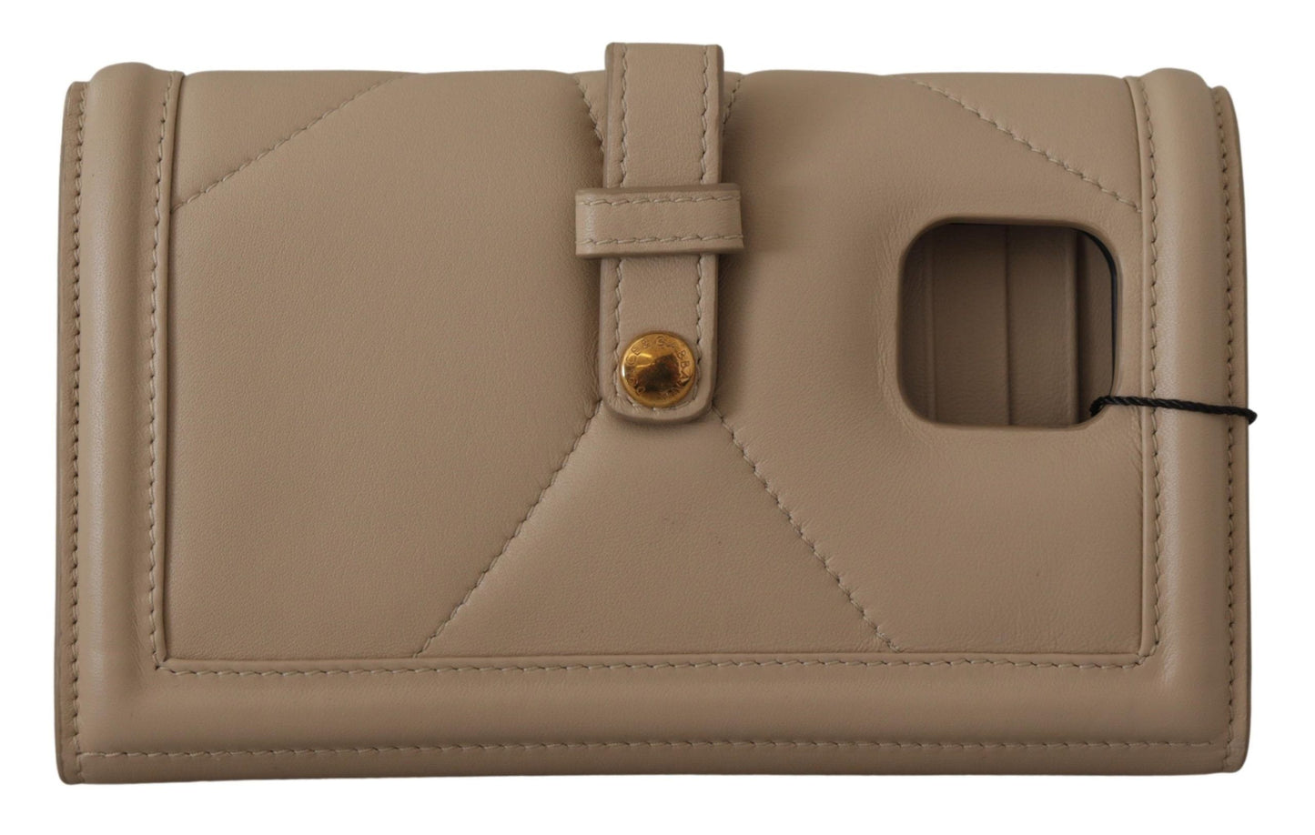Beige Leder Devotion Kartenhalter IPHONE 11 PRO Geldbörse