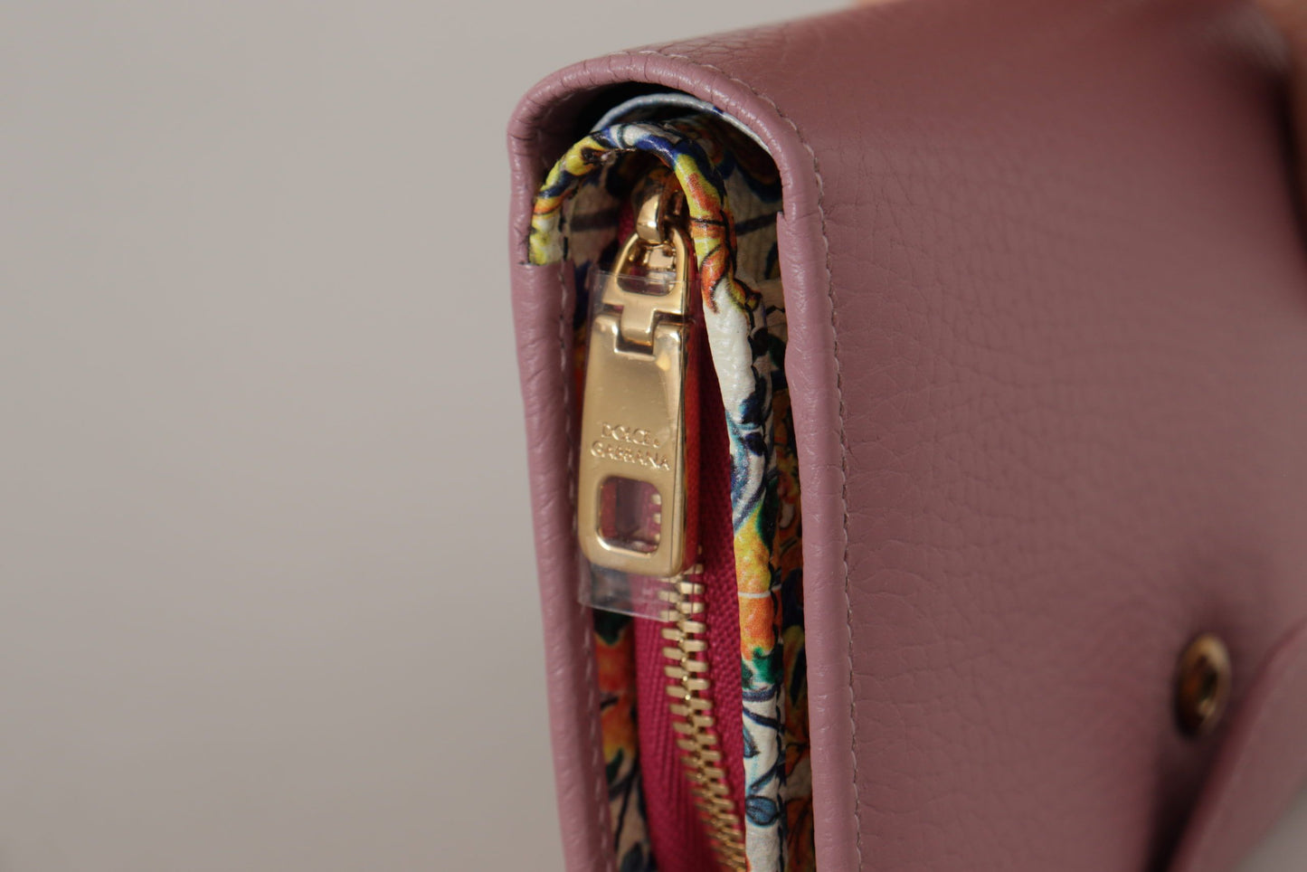 Rosa geblümtes Leder Bifold Continental Clutch Geldbörse