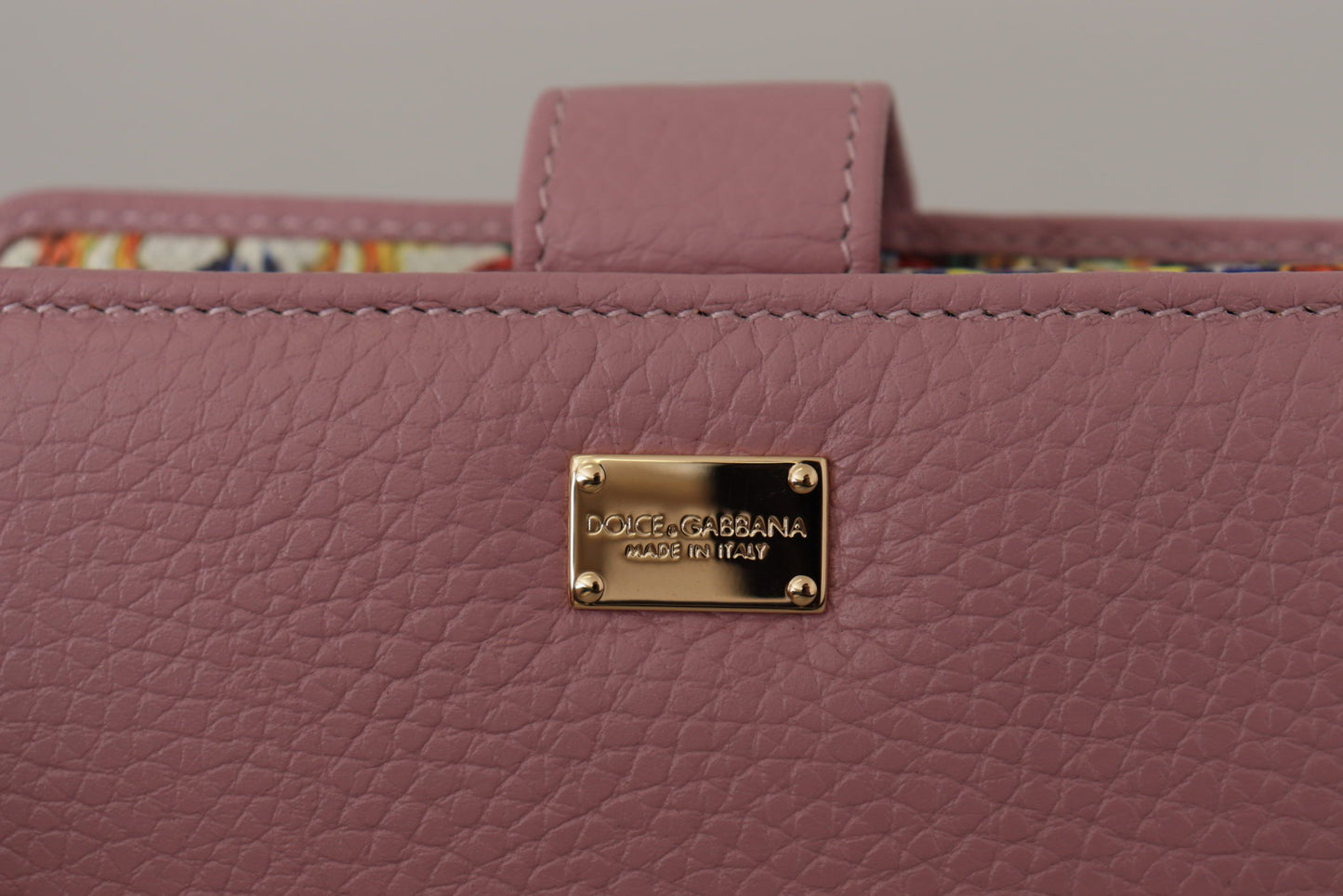 Rosa geblümtes Leder Bifold Continental Clutch Geldbörse