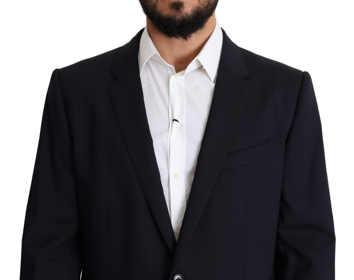 Schwarzer Woll-Stretch-Mantel MARTINI Blazer