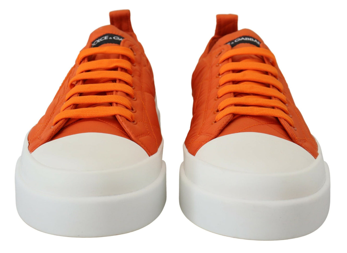 Orange Nylon Low Top Turnschuhe Schuhe