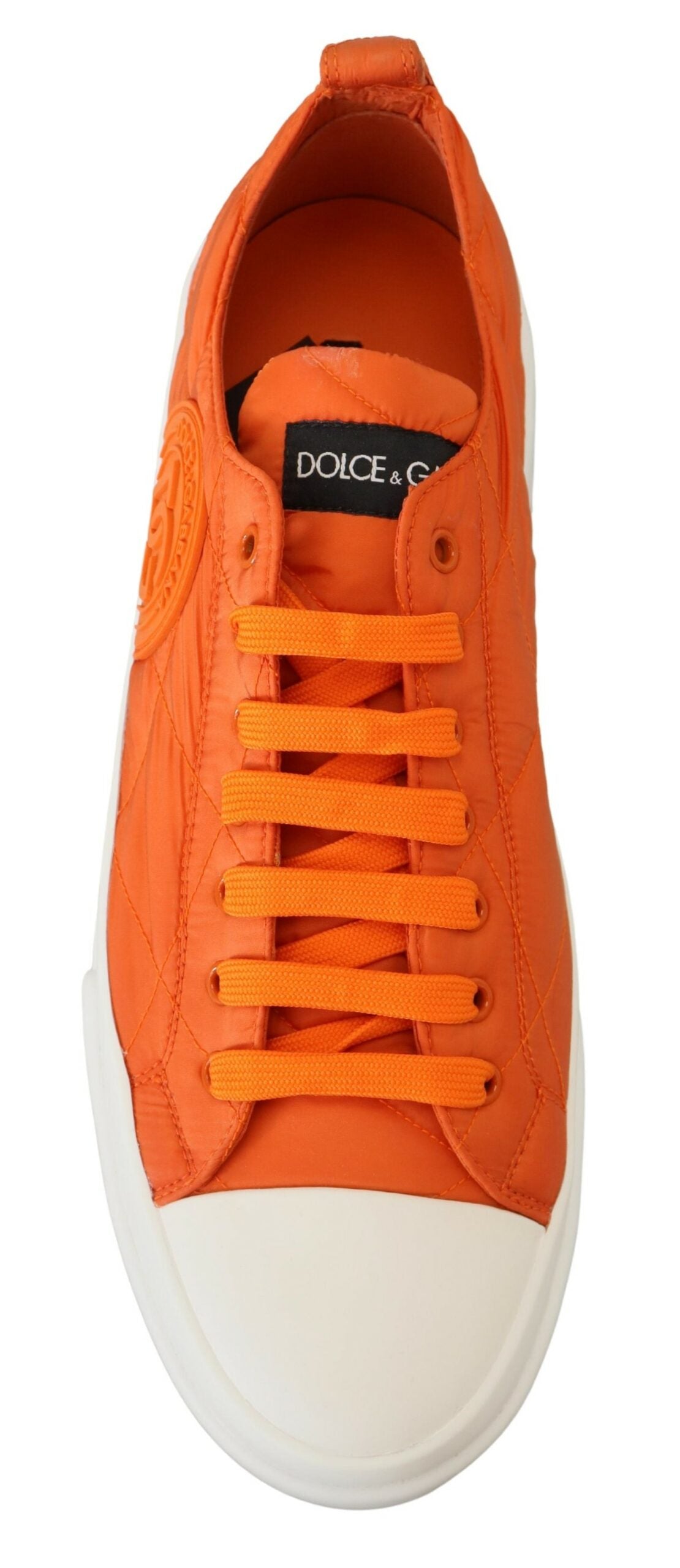 Orange Nylon Low Top Turnschuhe Schuhe