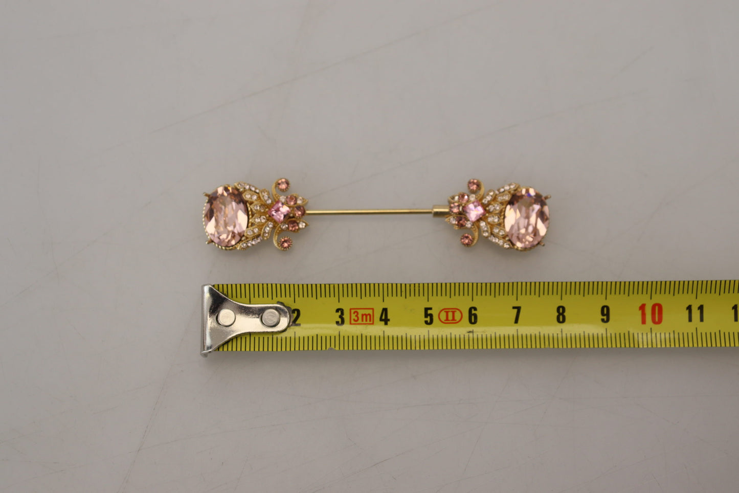 925 Sterling Silber große Kristalle Pin Brosche