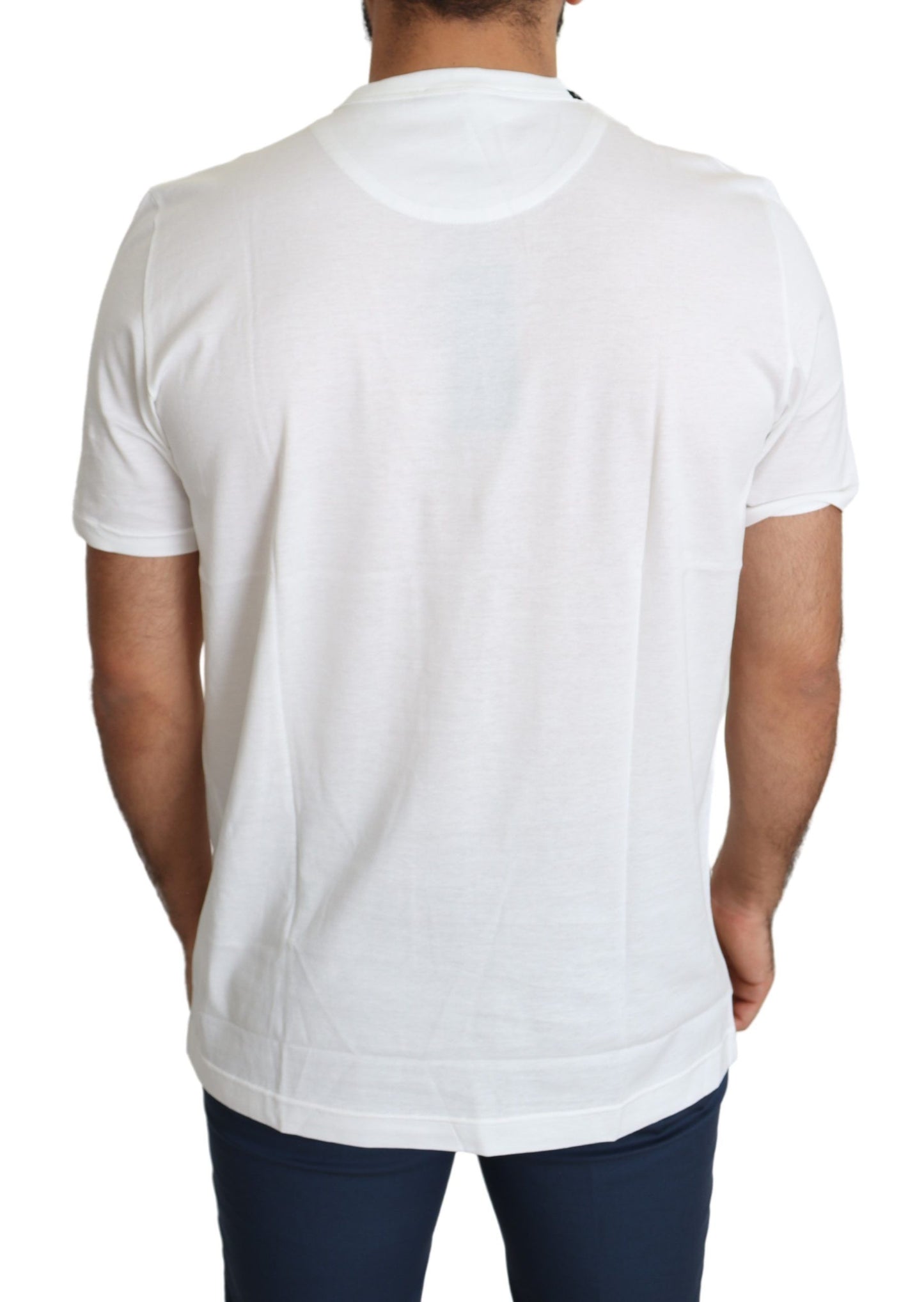 Weißes Saint Valentine Herzen drucken Männer-T-Shirt
