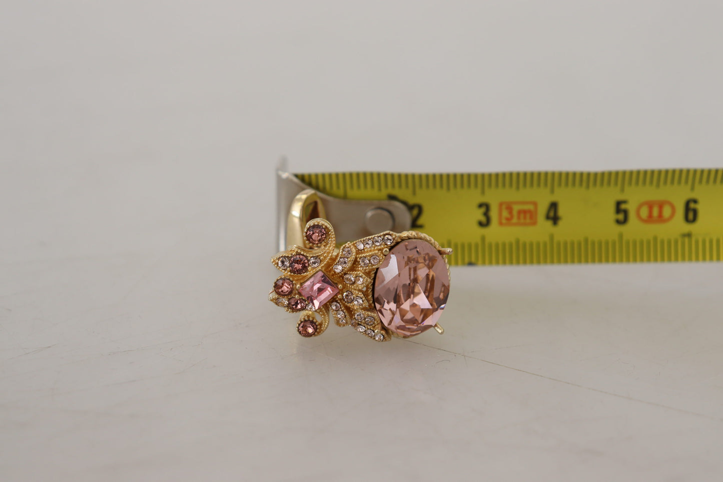 925 Sterling Silber Rosa Kristall Männer Manschettenknöpfe