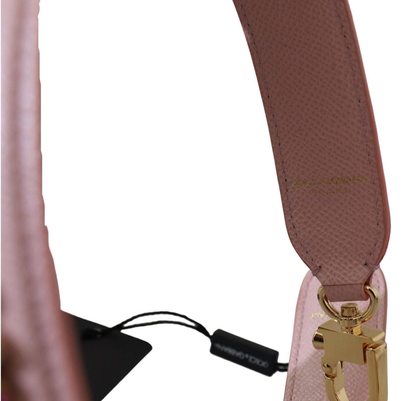 Rosa Leder Crystals Tasche Accessoire Schulterriemen