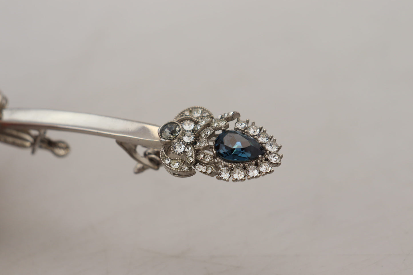 925 Sterling Silber Kristalle Pin Kragen Brosche