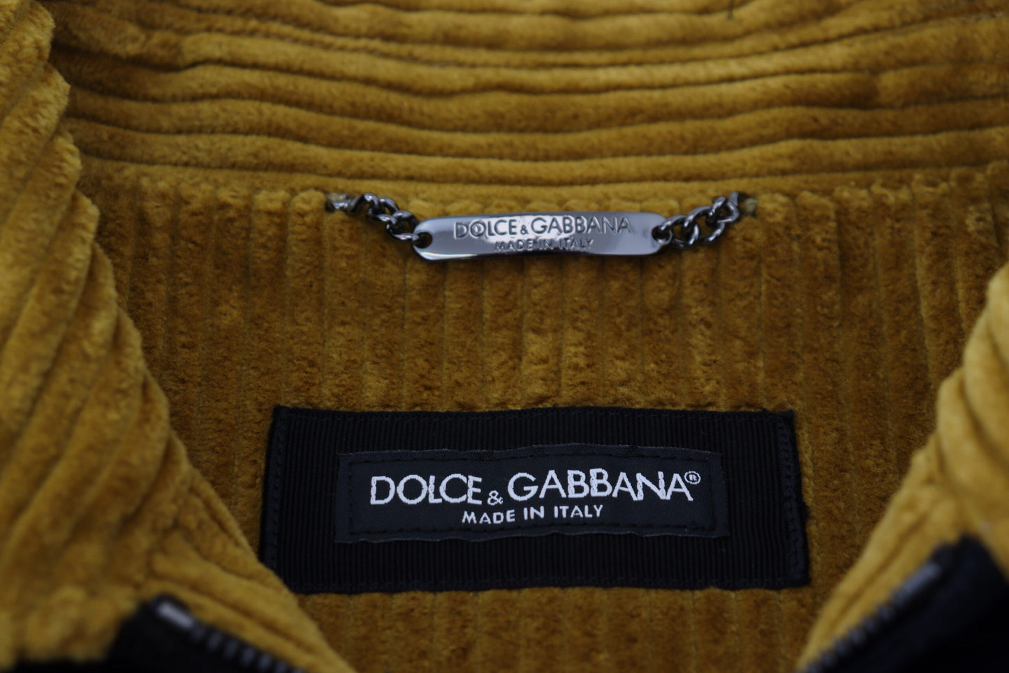 Multicolor Jacke mit Samt-Patch-Verzierung