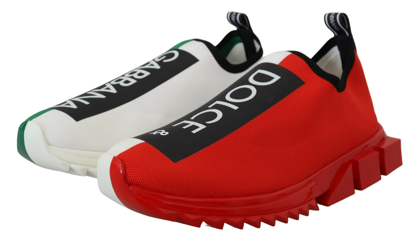 Multicolor Italienische Flagge Farben Turnschuhe Sorrento Schuhe