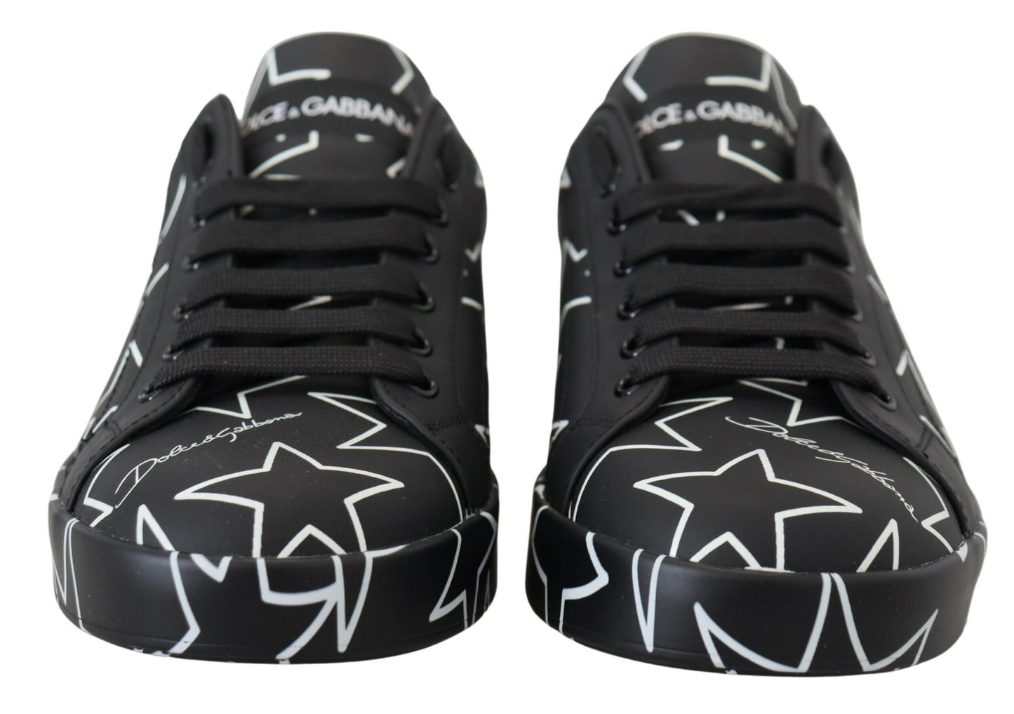 Schwarze Star Leder Low Top Freizeitschuhe