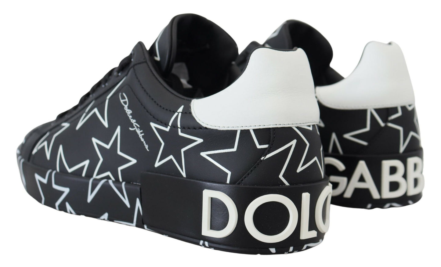 Schwarze Star Leder Low Top Freizeitschuhe