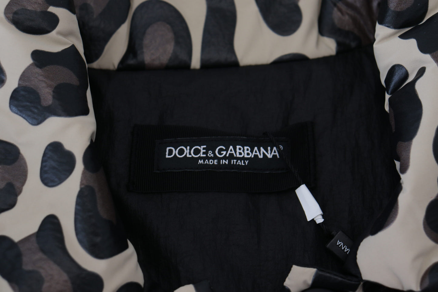Multicolor Leopard Parka Mantel Brusttasche Jacke 2 Stück