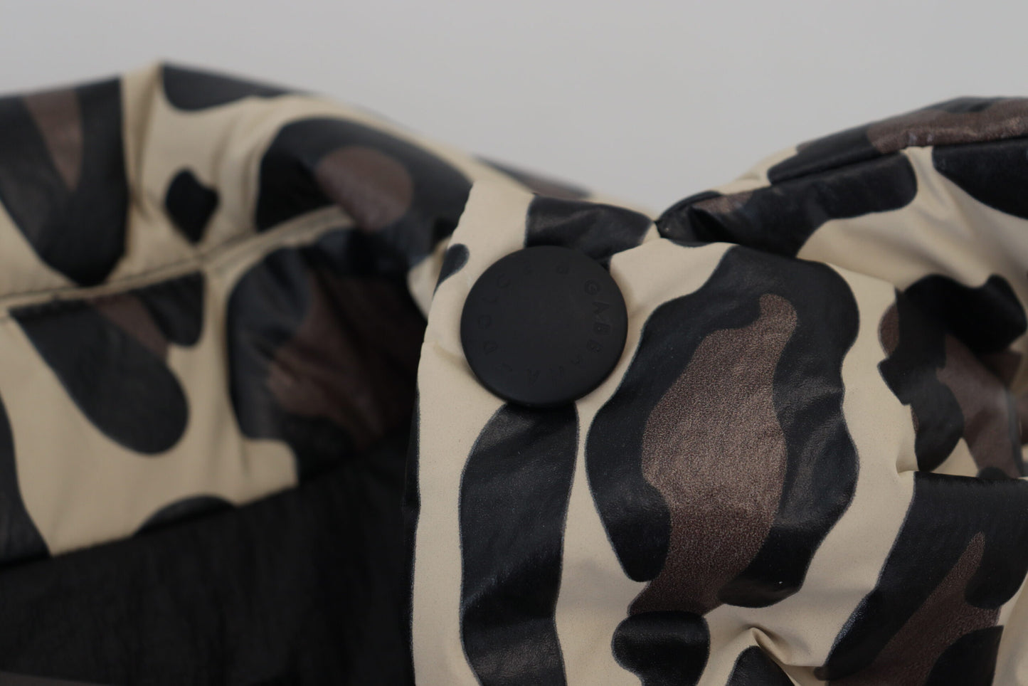 Multicolor Leopard Parka Mantel Brusttasche Jacke 2 Stück