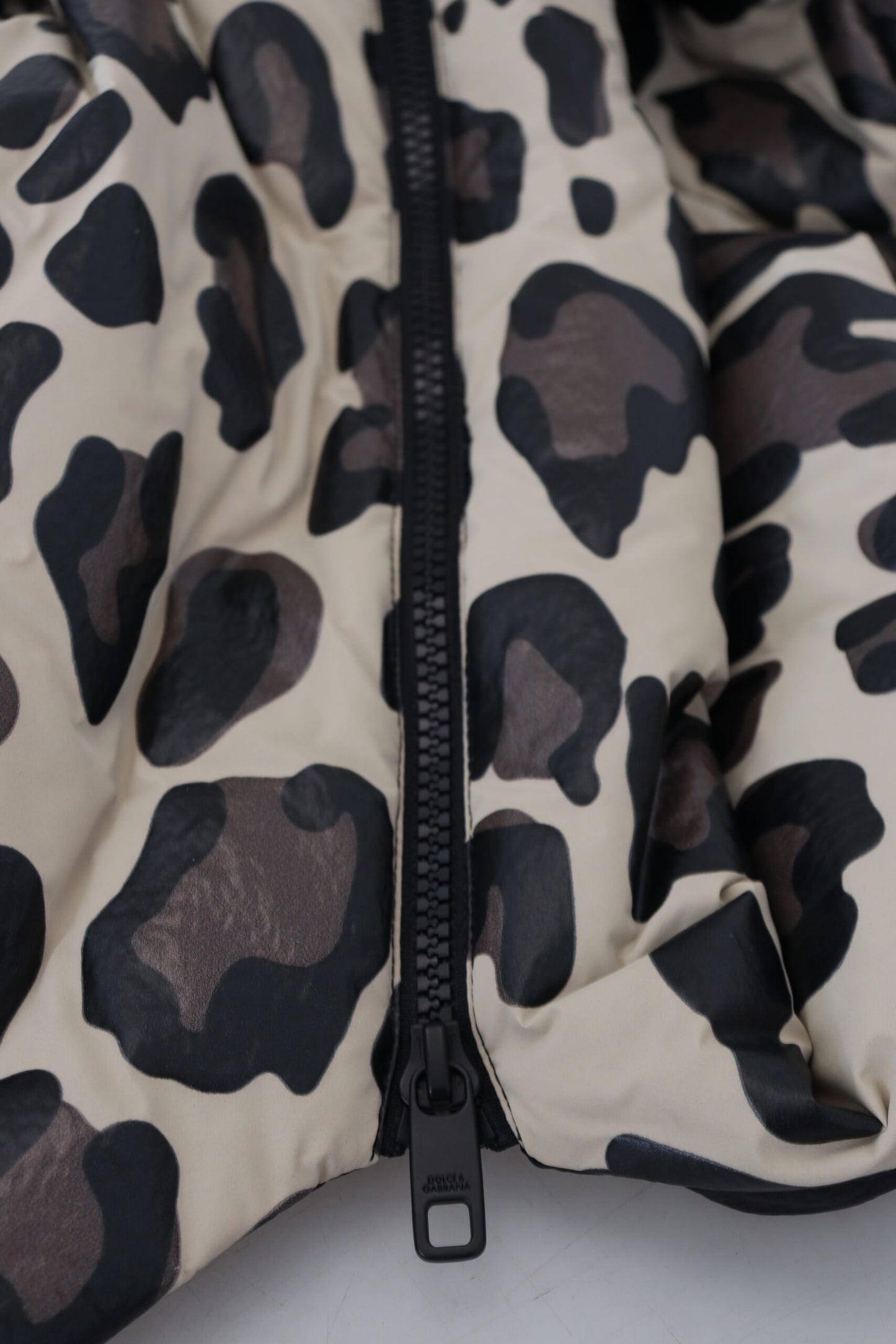 Multicolor Leopard Parka Mantel Brusttasche Jacke 2 Stück