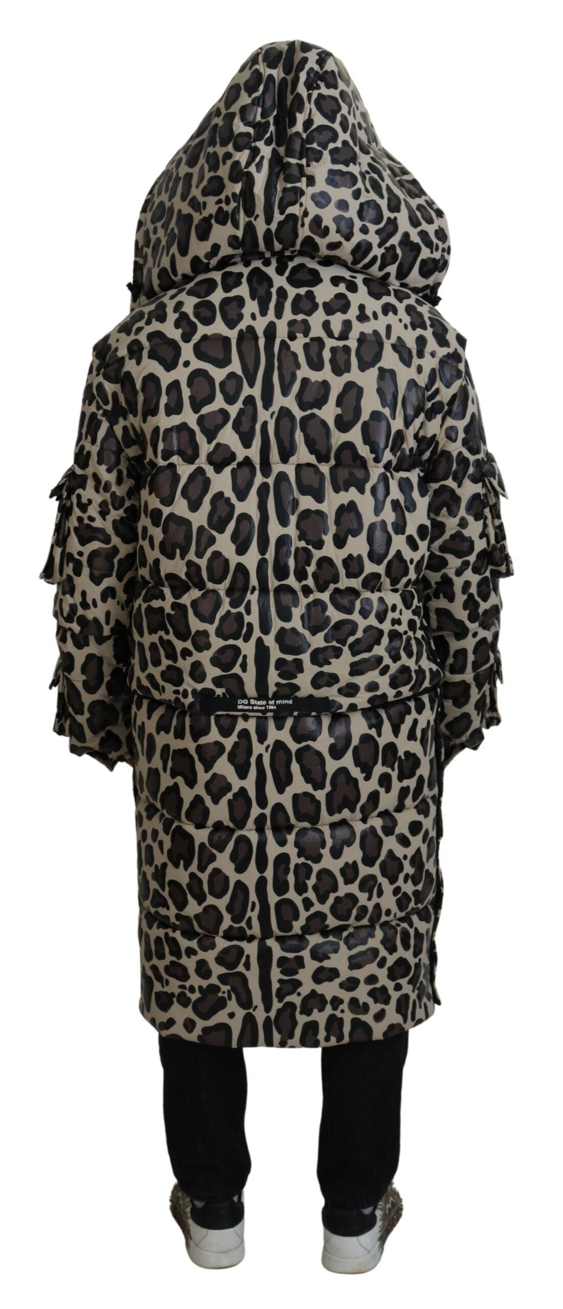 Multicolor Leopard Parka Mantel Winterjacke