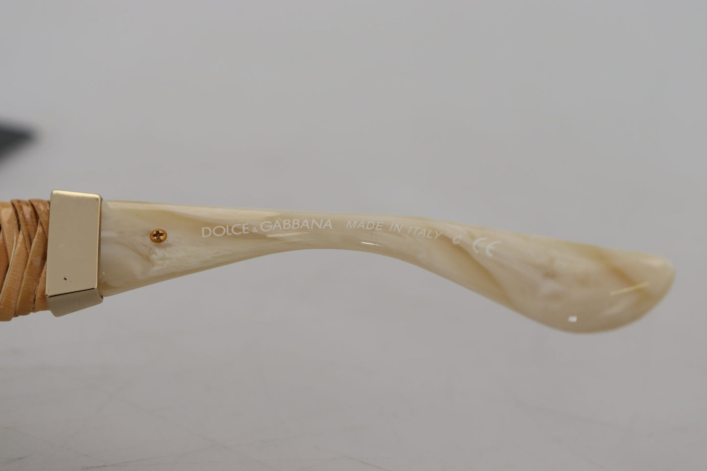 Beige Acetat Vollrand braune Gläser DG4294 Sonnenbrille