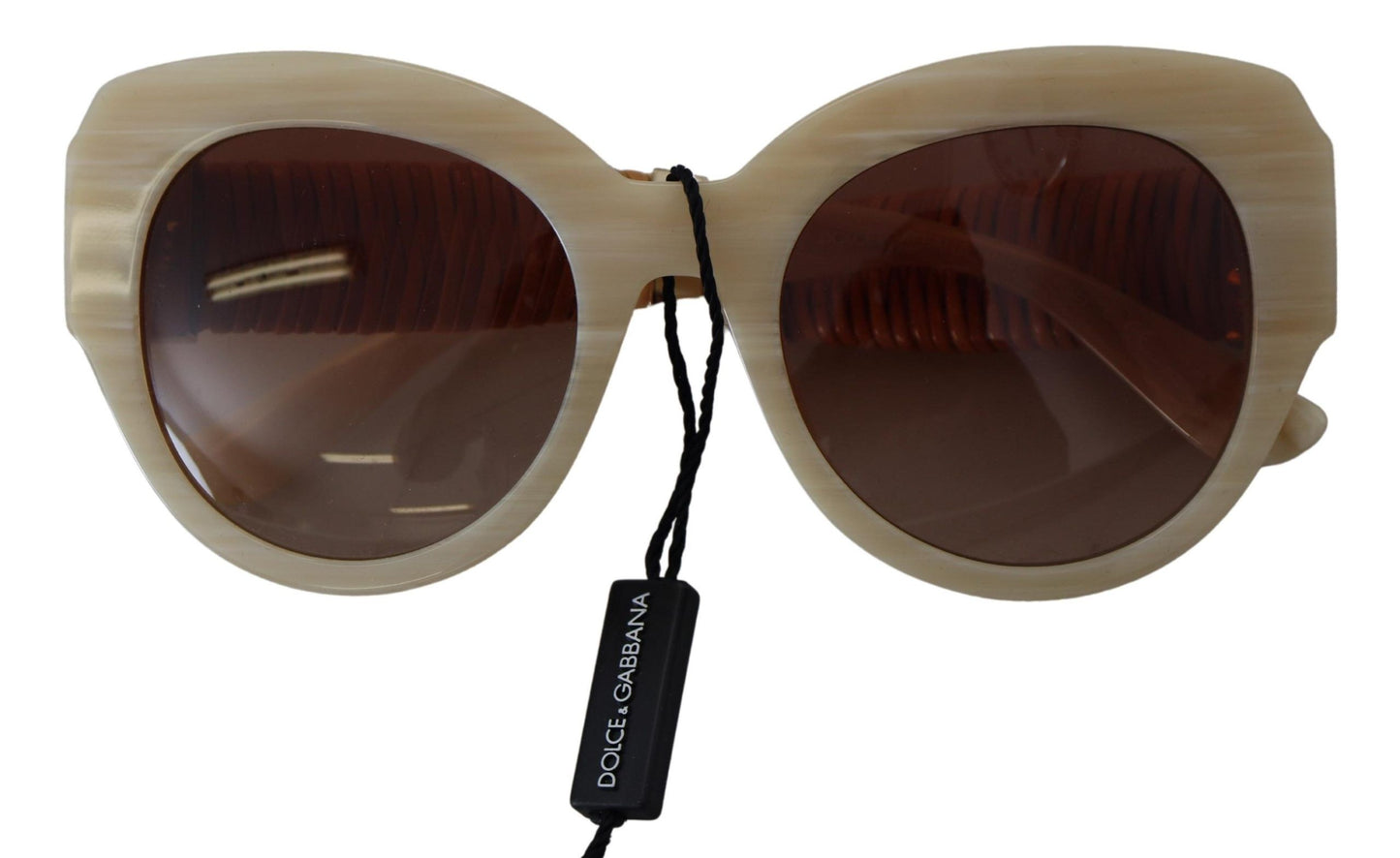 Beige Acetat Vollrand braune Gläser DG4294 Sonnenbrille