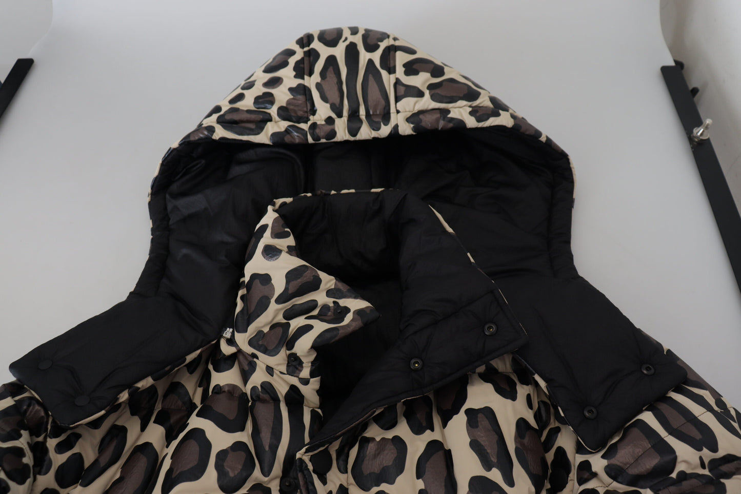 Multicolor Leopard Parka Mantel Winterjacke