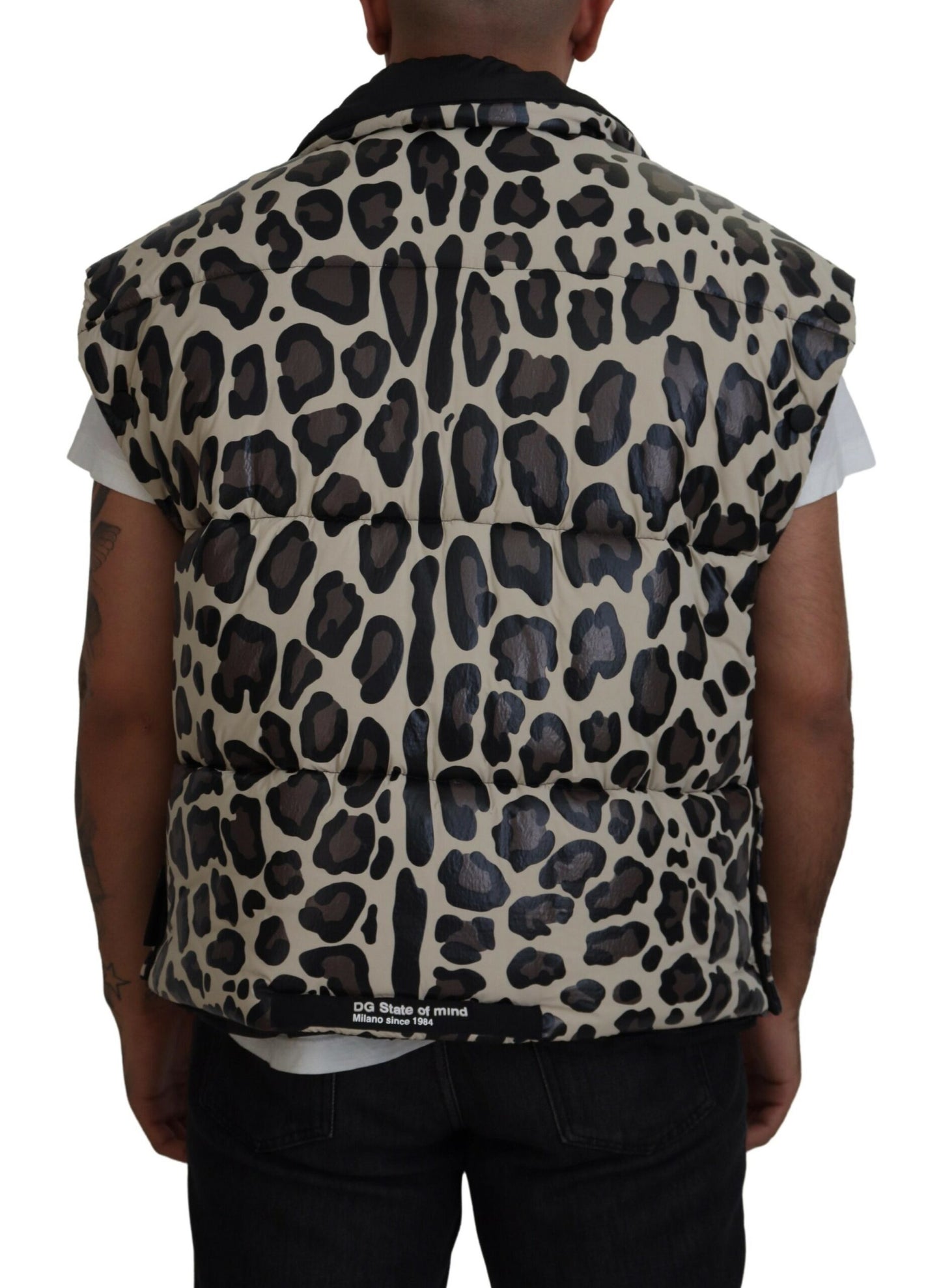 Multicolor Leopard Parka Mantel Winterjacke