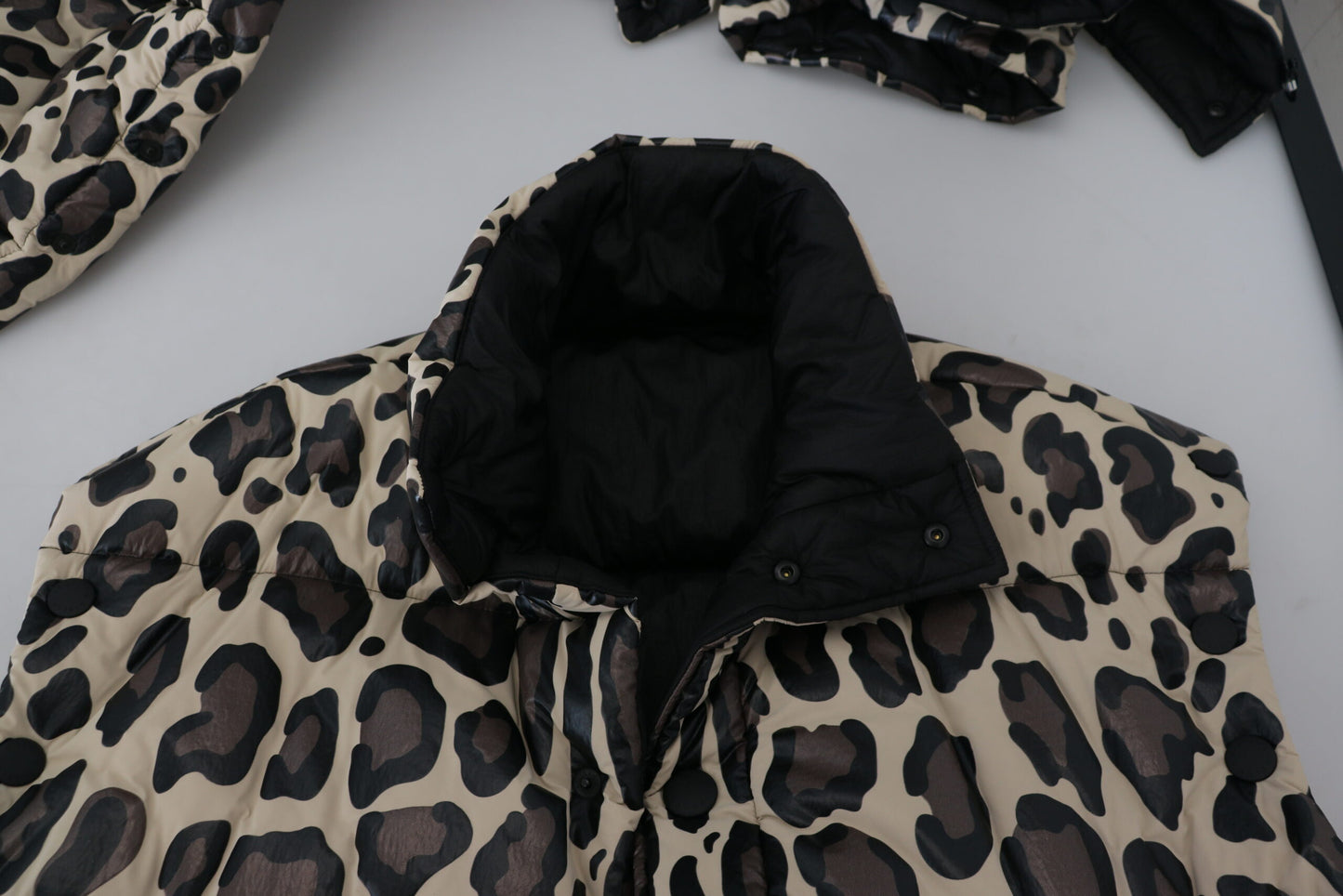 Multicolor Leopard Parka Mantel Winterjacke