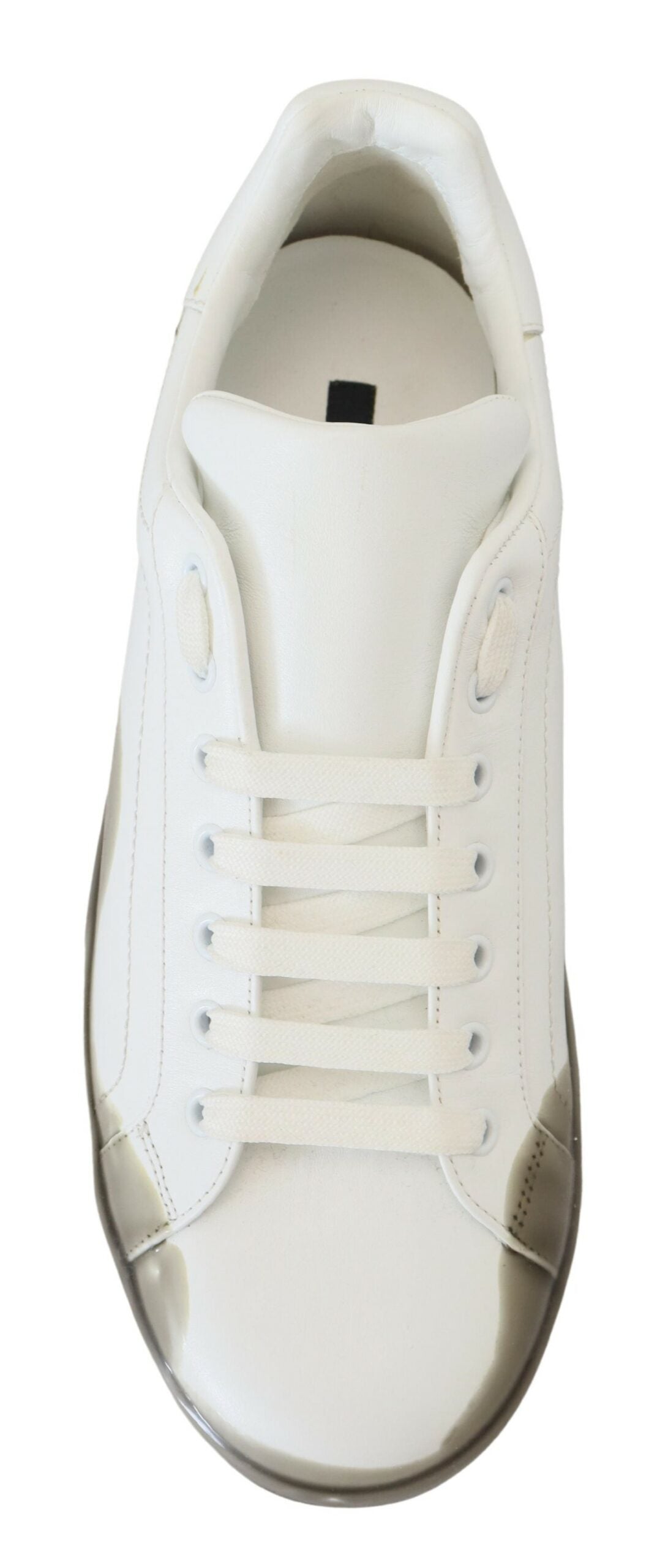 Weiß Grau Leder Low Top Turnschuhe Schuhe