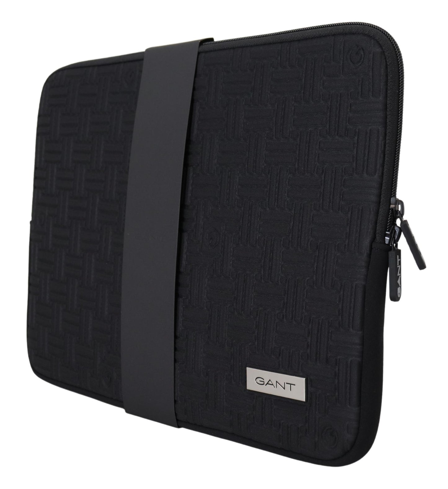 Schwarzes gepolstertes Etui Tasche Zipper Cover Sleeve Case