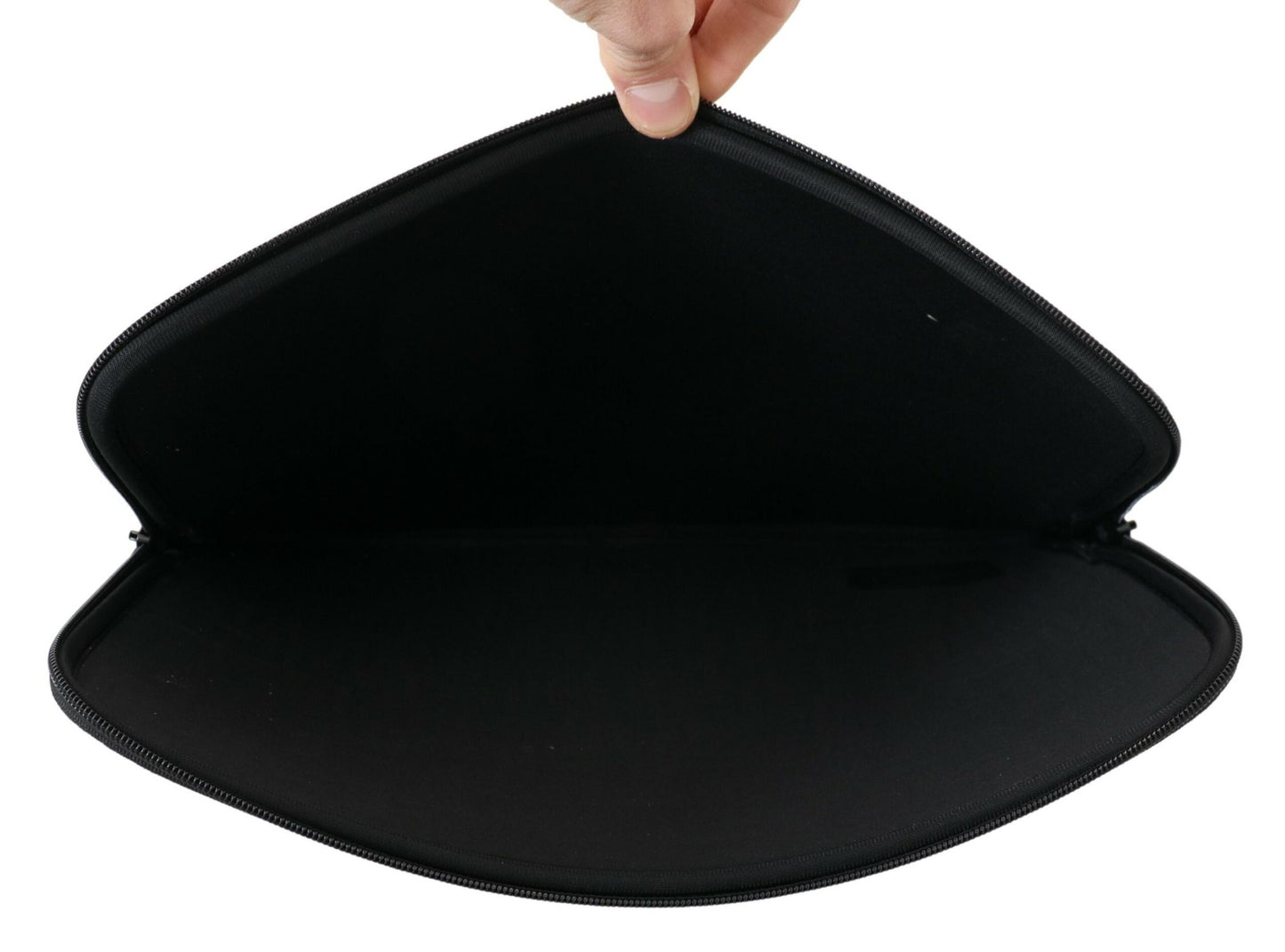 Schwarzes gepolstertes Etui Tasche Zipper Cover Sleeve Case