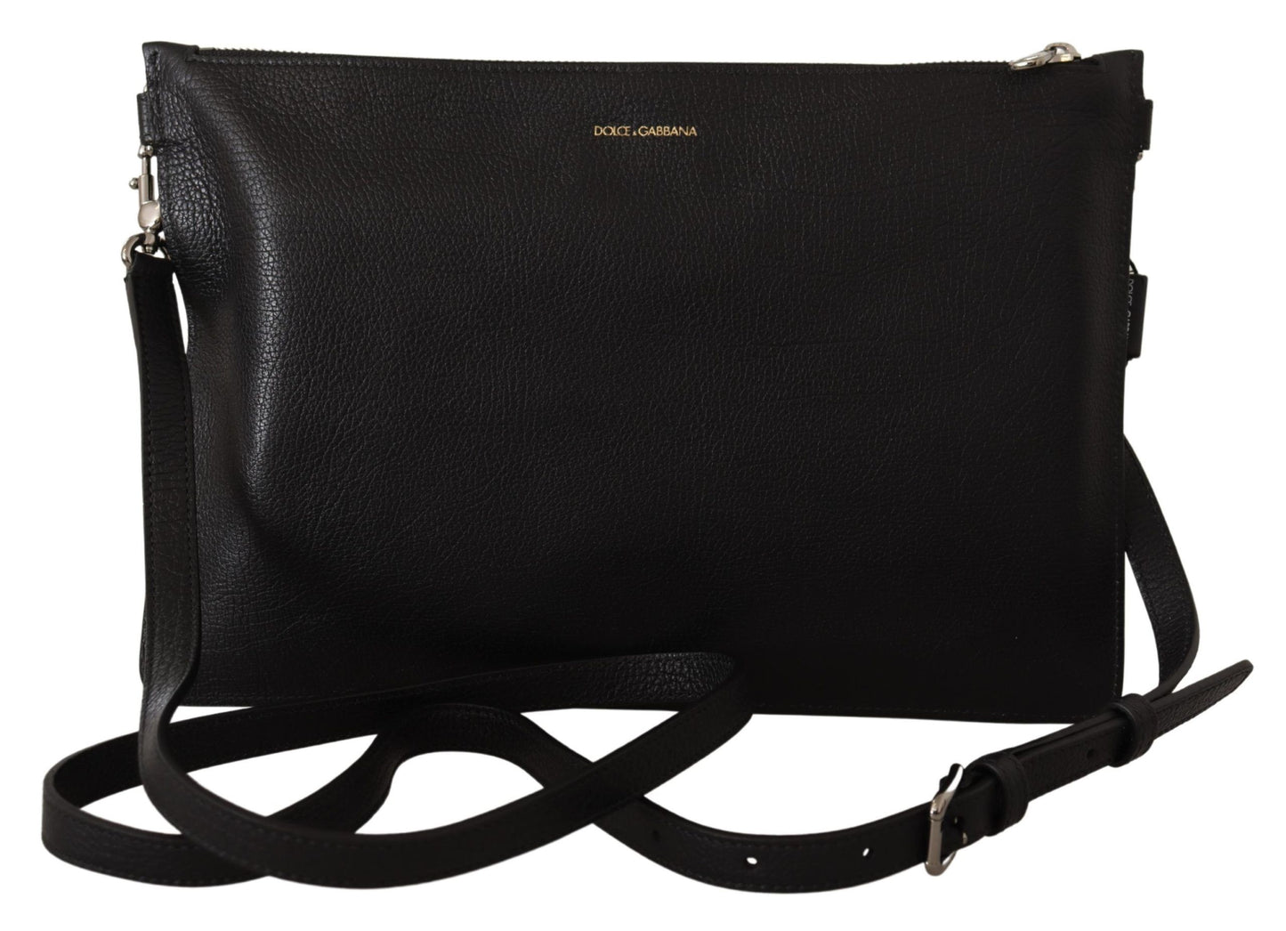 Schwarzes Exotenleder Schulterriemen Alta Sartoria Tasche