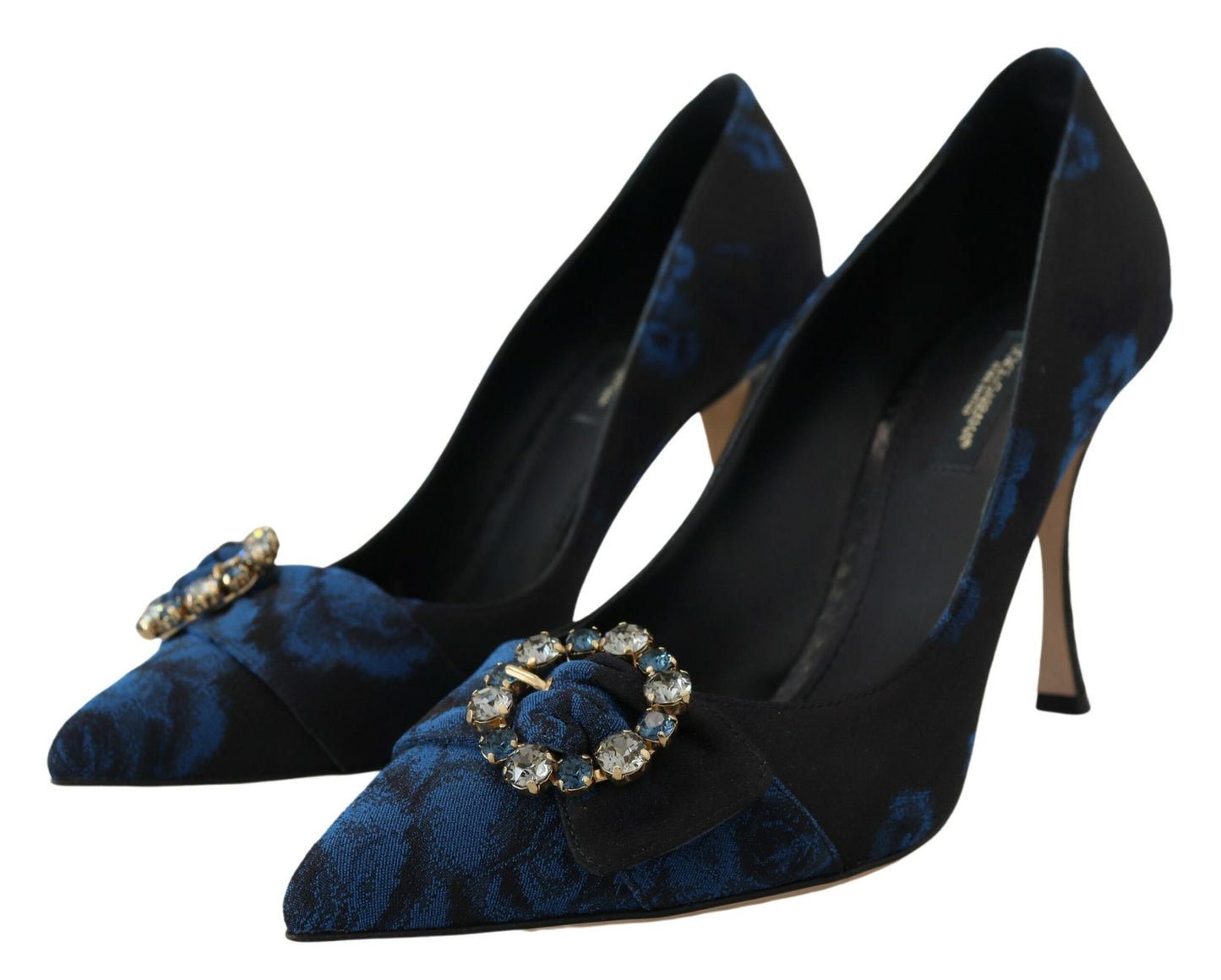 Blau Kristall verschönert Heels Pumps Schuhe