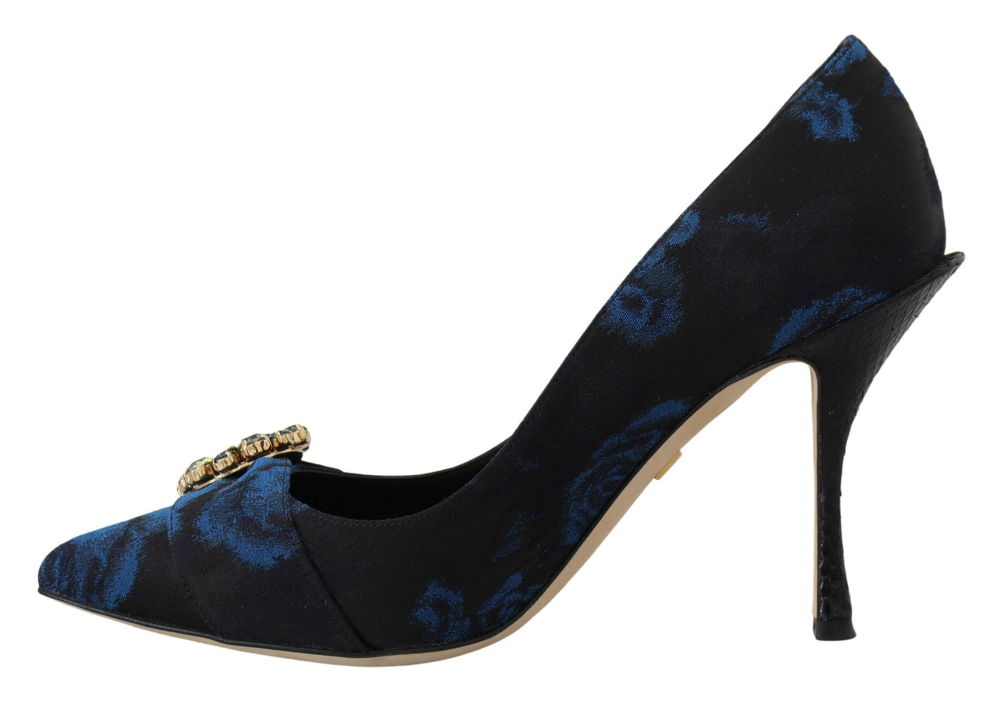Blau Kristall verschönert Heels Pumps Schuhe