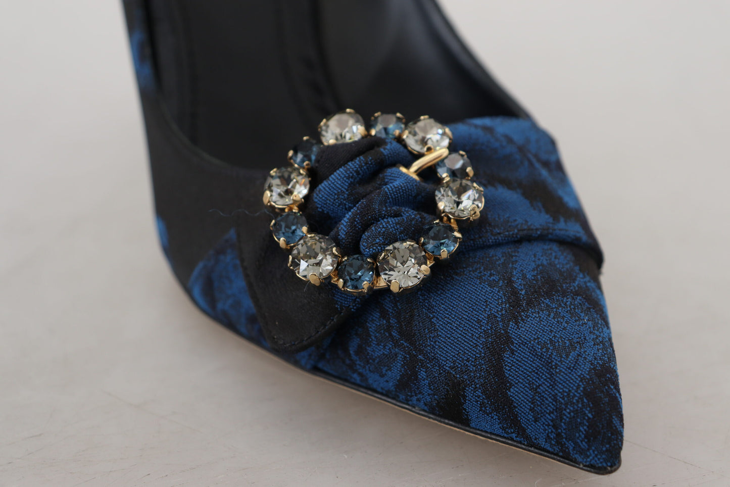 Blau Kristall verschönert Heels Pumps Schuhe
