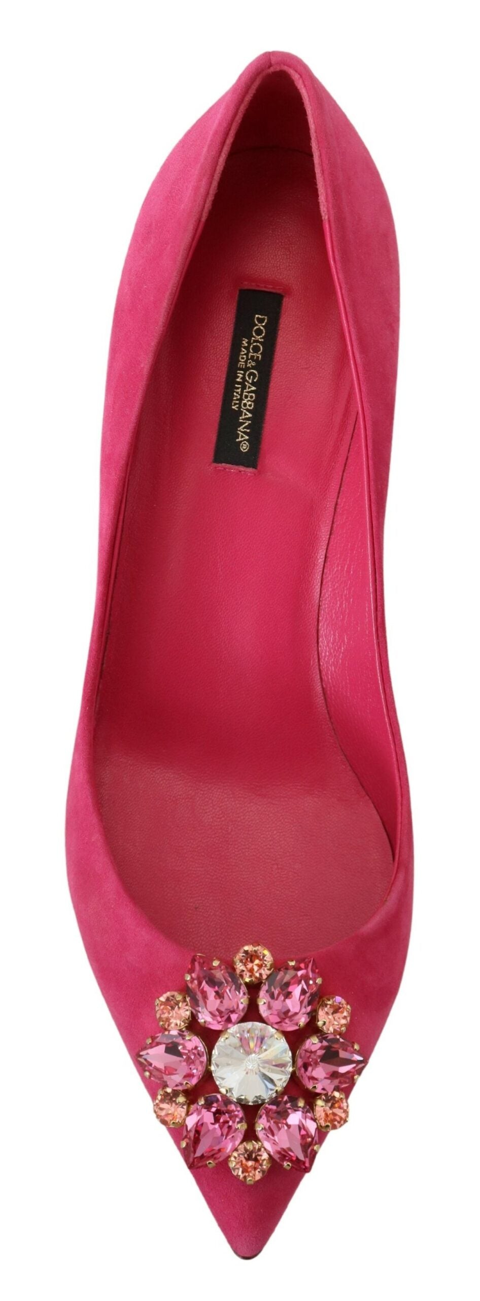 Rosa Wildleder Kristalle Heels Pumps Schuhe