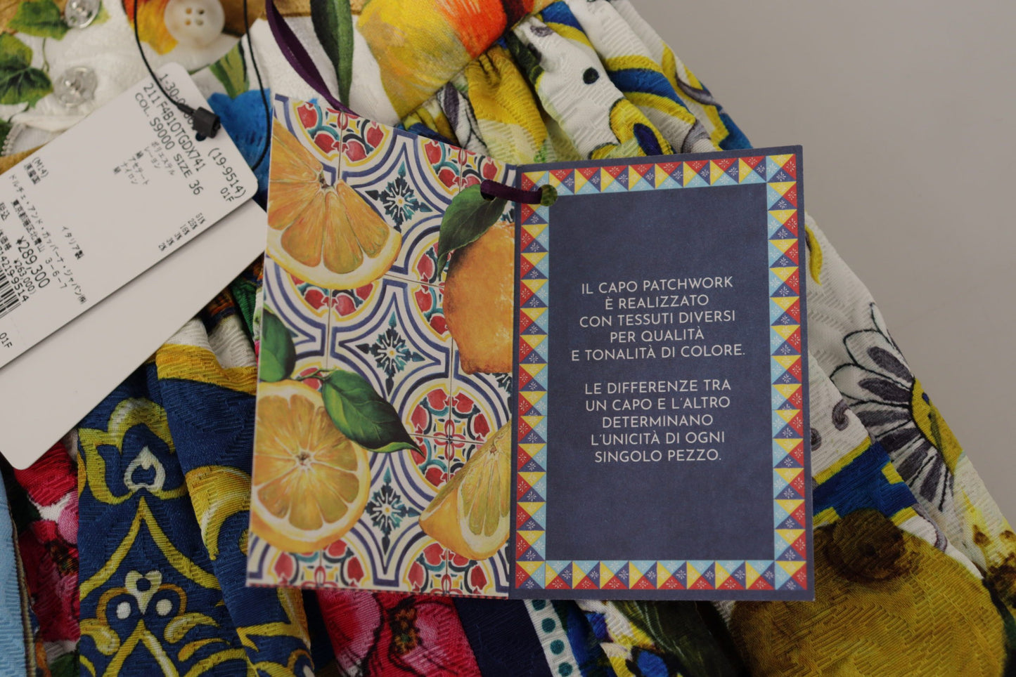 Multicolor Patchwork Sizilien Langer Maxirock