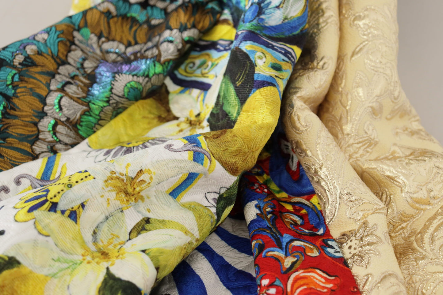 Multicolor Patchwork Sizilien Langer Maxirock