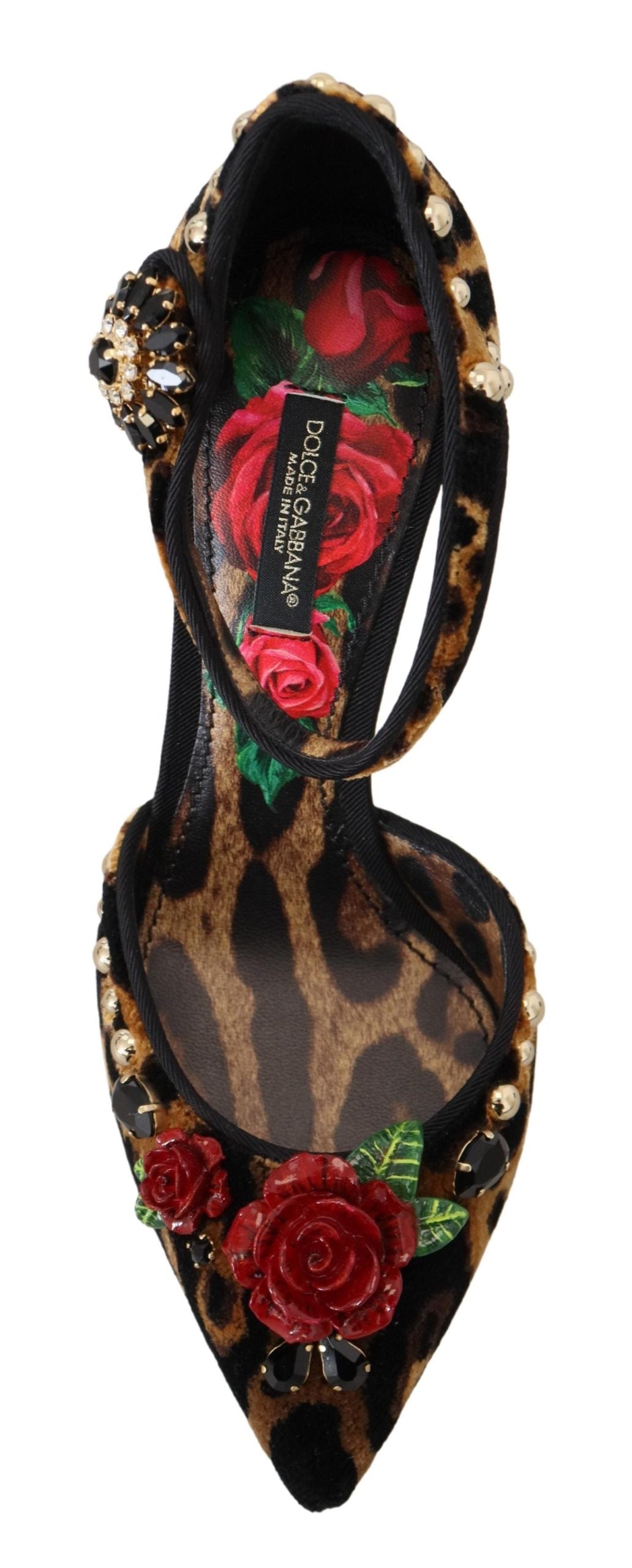 Braun verschönert Leopard Print Heels Schuhe