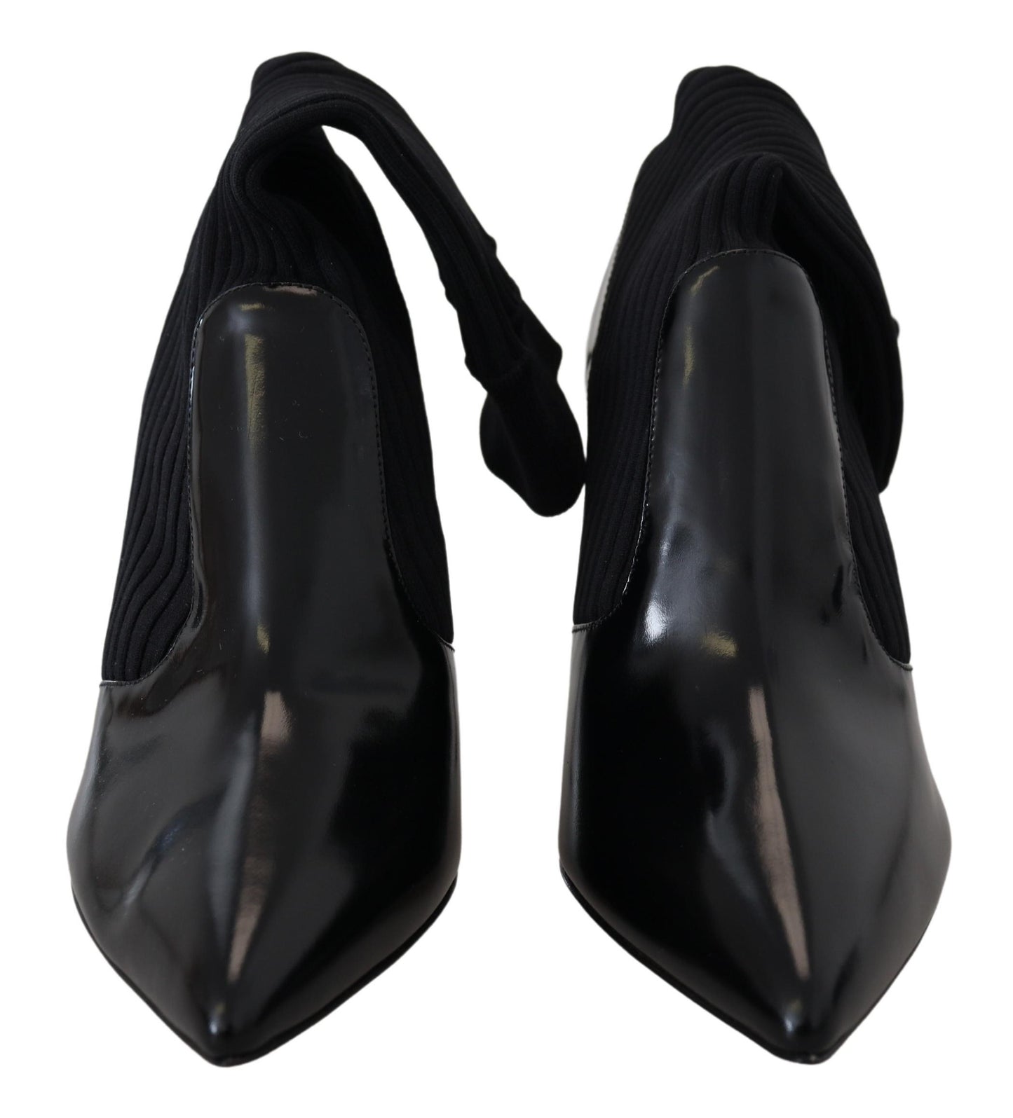 Schwarze Socken Stiletto Heels Booties Schuhe