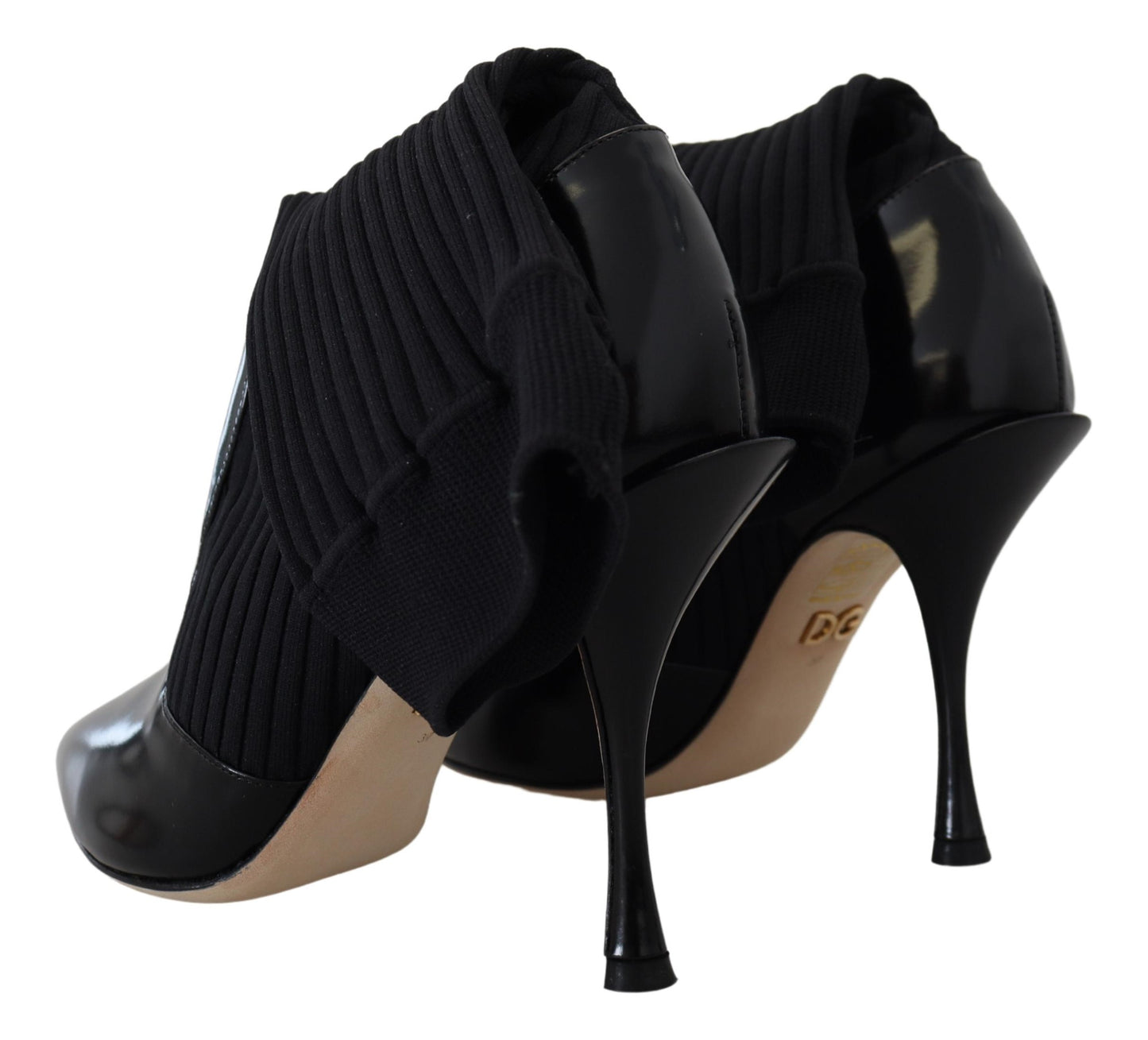 Schwarze Socken Stiletto Heels Booties Schuhe