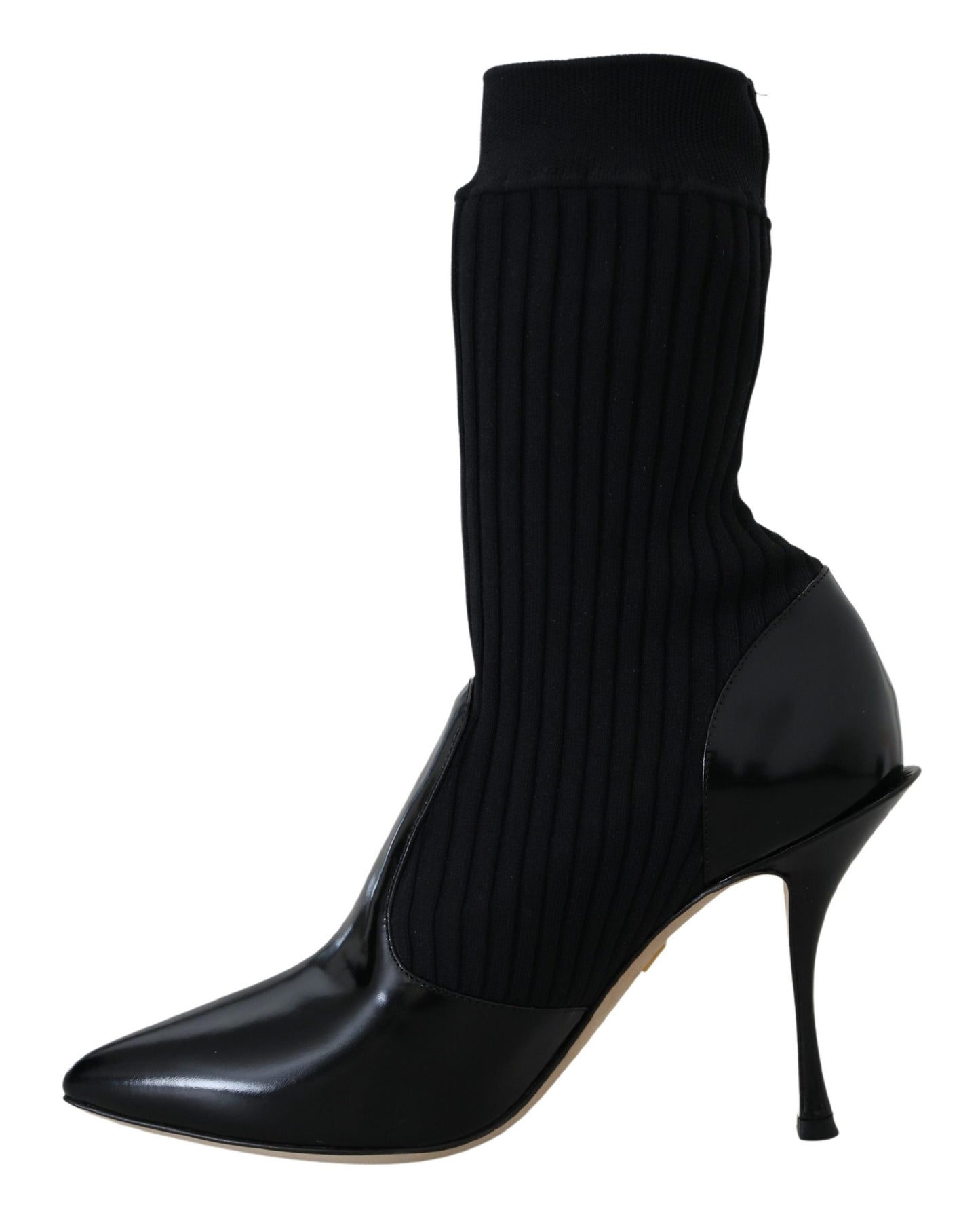 Schwarze Socken Stiletto Heels Booties Schuhe