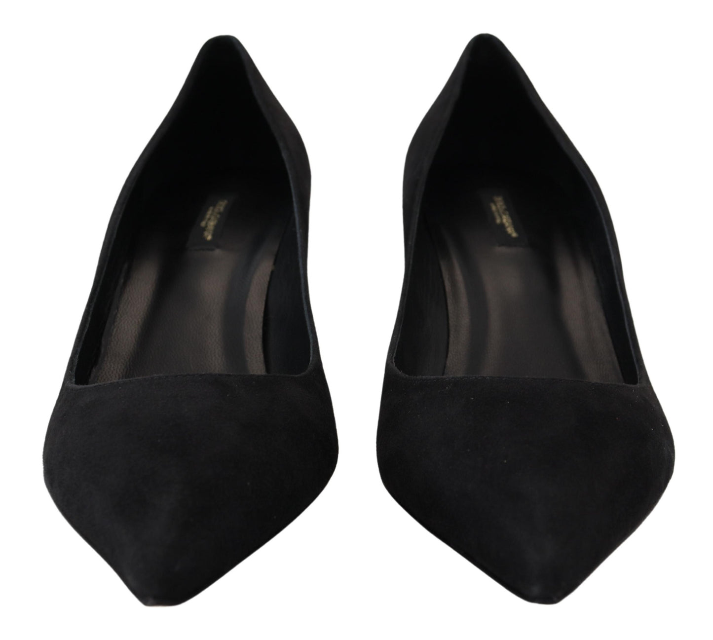 Schwarze Wildleder Heels Pumps Klassische Schuhe