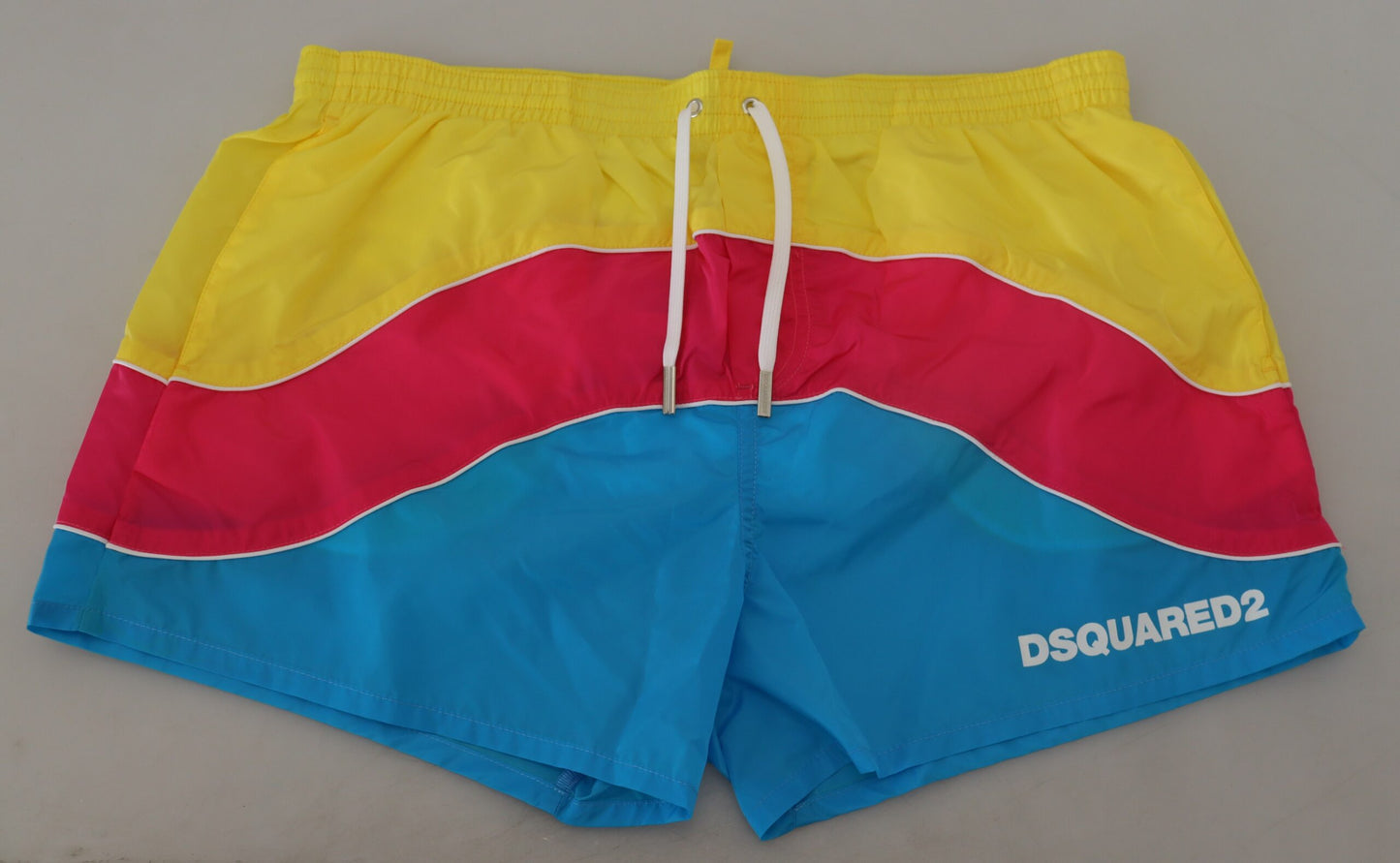 Multicolor Logo Print Herren Strandbekleidung Shorts Bademode